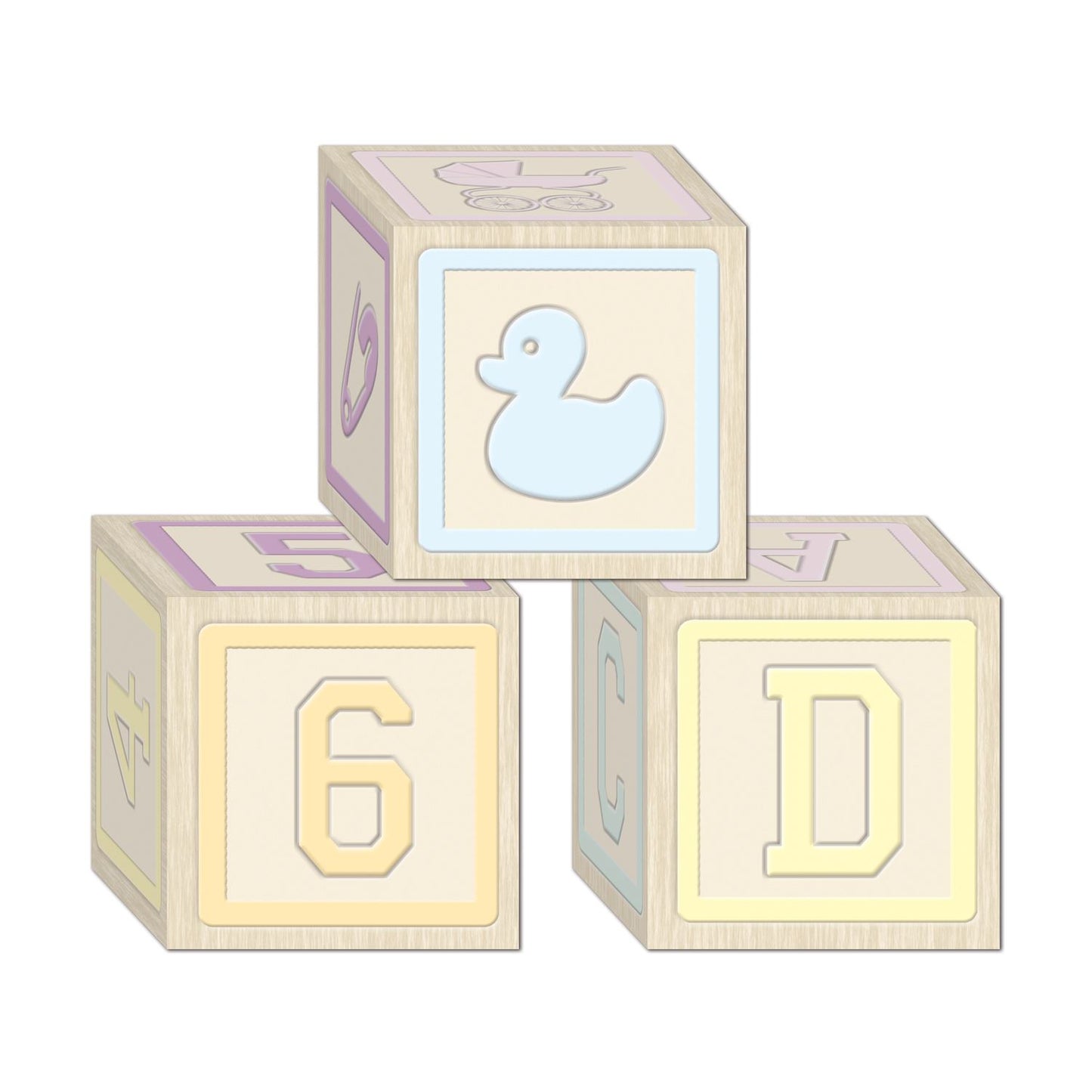 Beistle Baby Blocks Favor Boxes - Baby Shower | Party Supply | Decoration