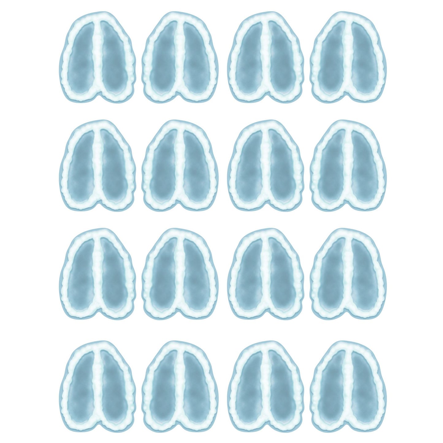 Beistle Reindeer Footprints Peel 'N Place - Christmas/Winter | Party Supply