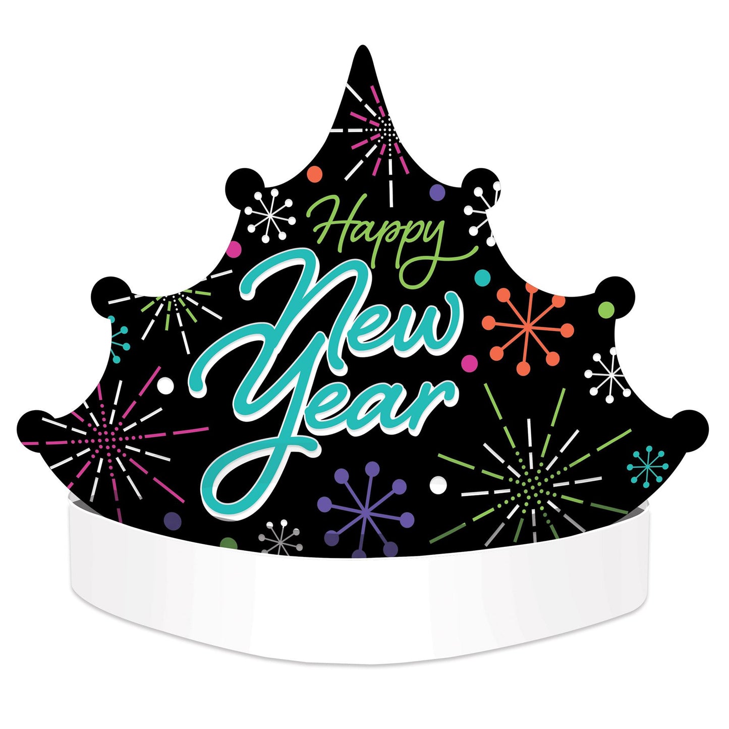 Beistle Happy New Year Tiara Headband - New Years | Party Supply | Decoration