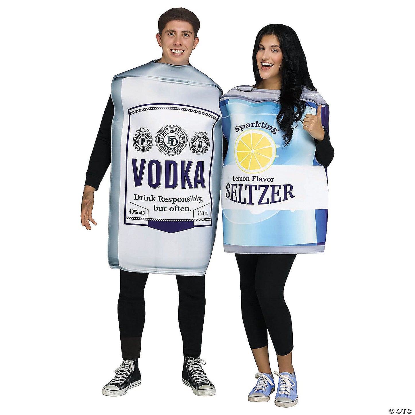 Unisex | Adults Vodka & Soda Couples Costume