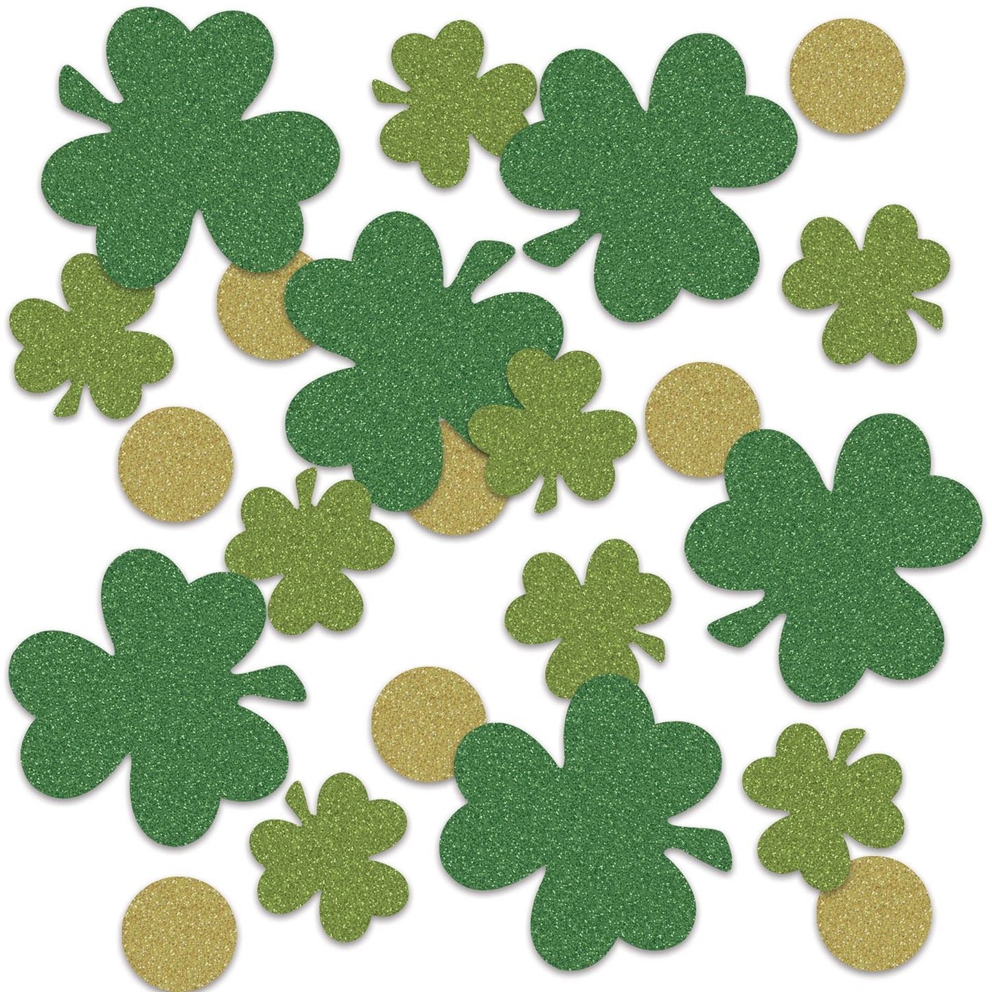 Beistle Shamrock & Coin Deluxe Sparkle Confetti - St. Patricks | Party Supply
