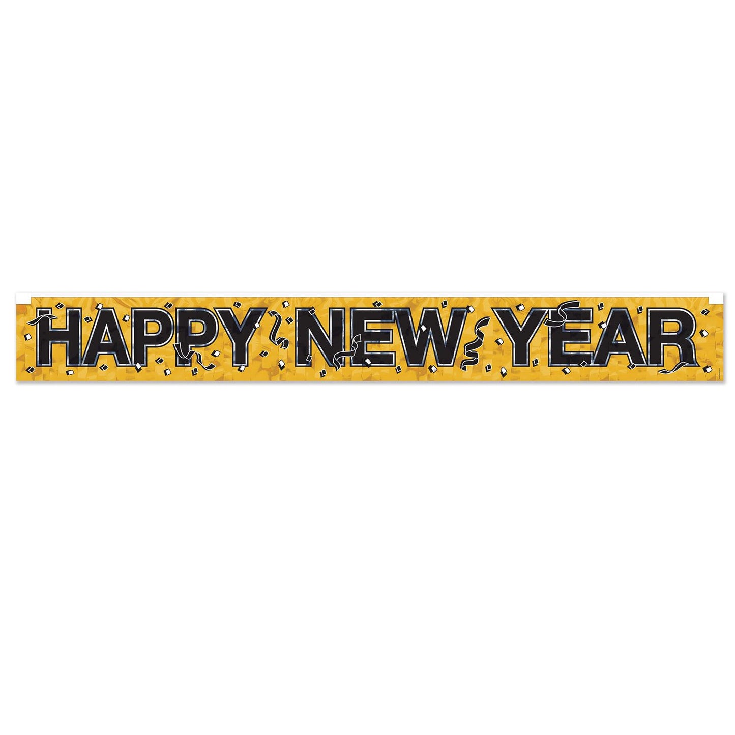 Beistle Gold Metallic Happy New Year Fringe Banner - New Years | Party Supply