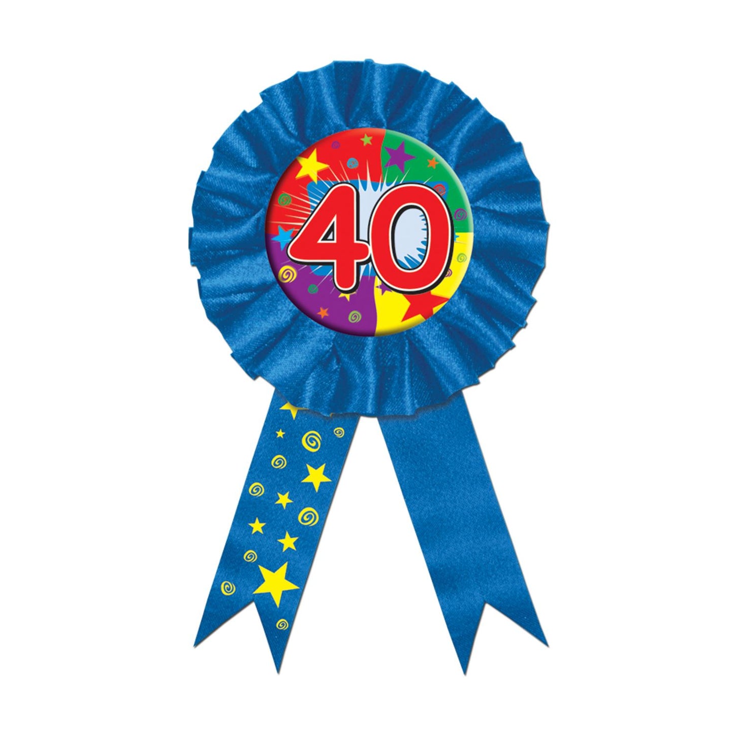 Beistle "40" Award Ribbon - Birthday-Age Specific | Party Supply | Decoration