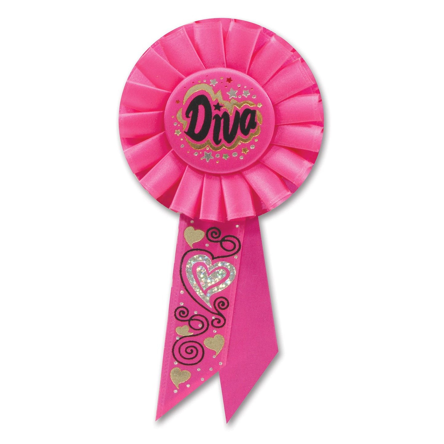 Beistle Diva Rosette Ribbon - Bachelorette | Party Supply | Decoration | Favor