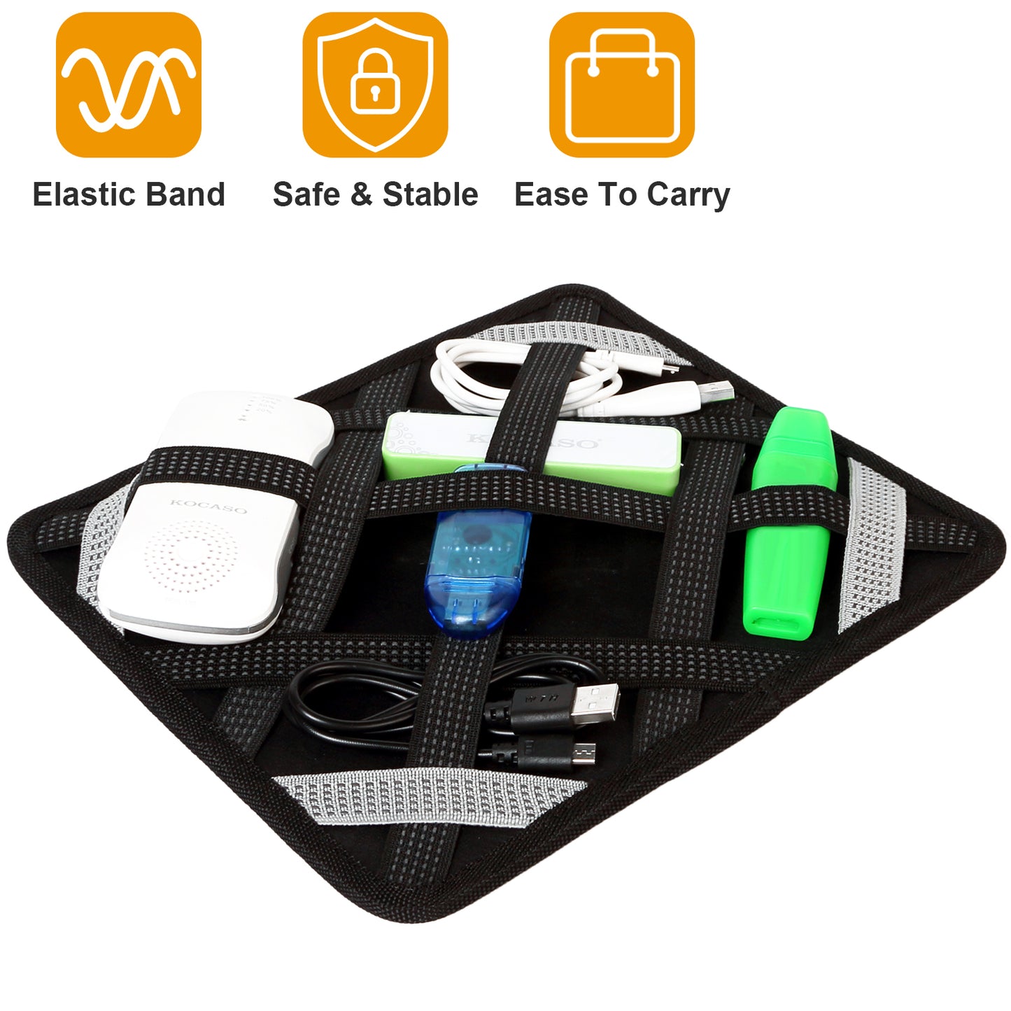 Tablet Case Organizer Elastic Band Tablet Sleeve For 9.7in Tablets w/