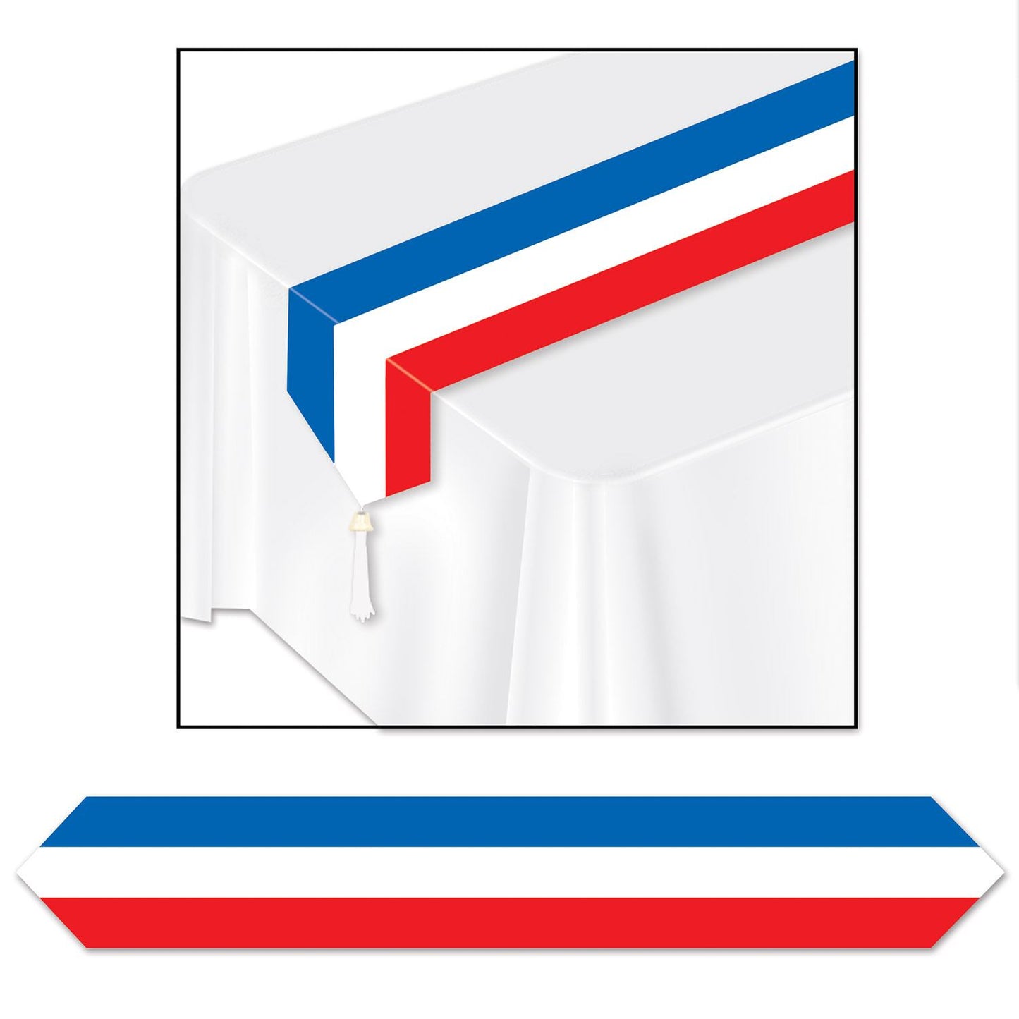 Beistle Printed Patriotic Table Runner | Party Supply | Decoration