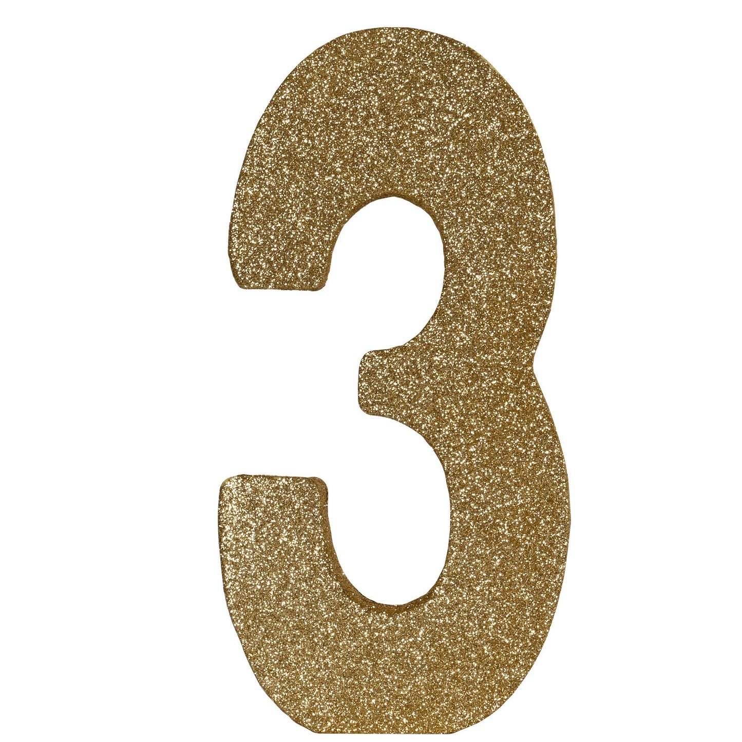 Beistle 3-D Glittered 3 Centerpiece 8 in x 4 in x 1 in (1/Pkg) Party Supply Deco