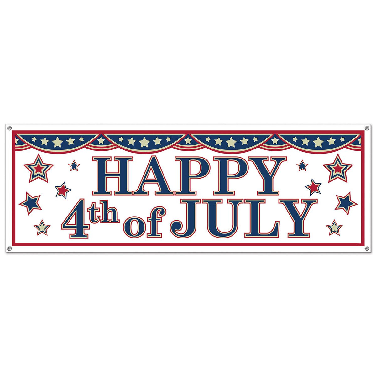 Beistle 4th Of July Sign Banner - Patriotic | Party Supply | Decoration