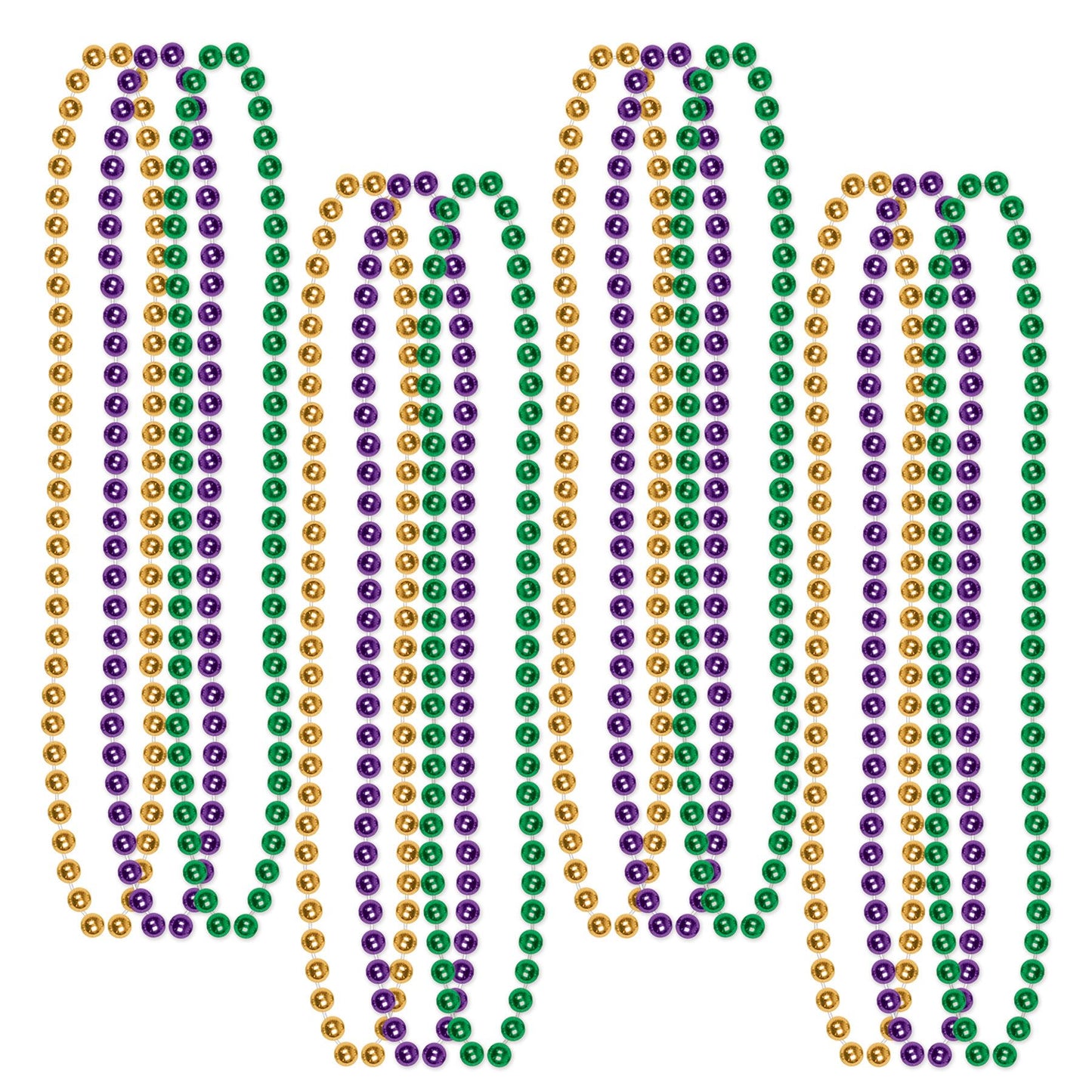 Beistle Mardi Gras Small Round Beads | Party Supply | Decoration
