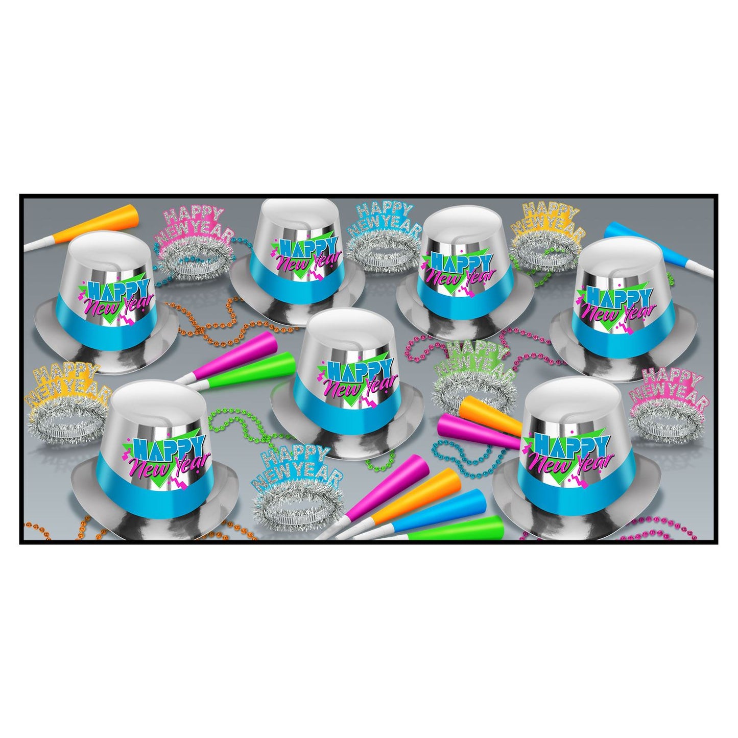 Beistle Totally 80's Asst for 50 - New Years | Party Supply | Decoration