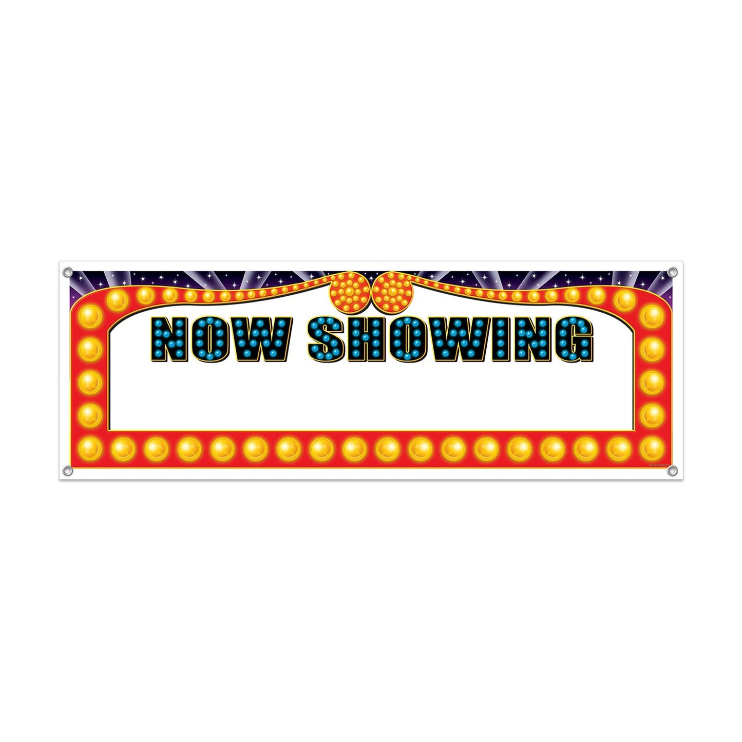 Beistle Now Showing Blank Sign Banner - Awards Night | Party Supply