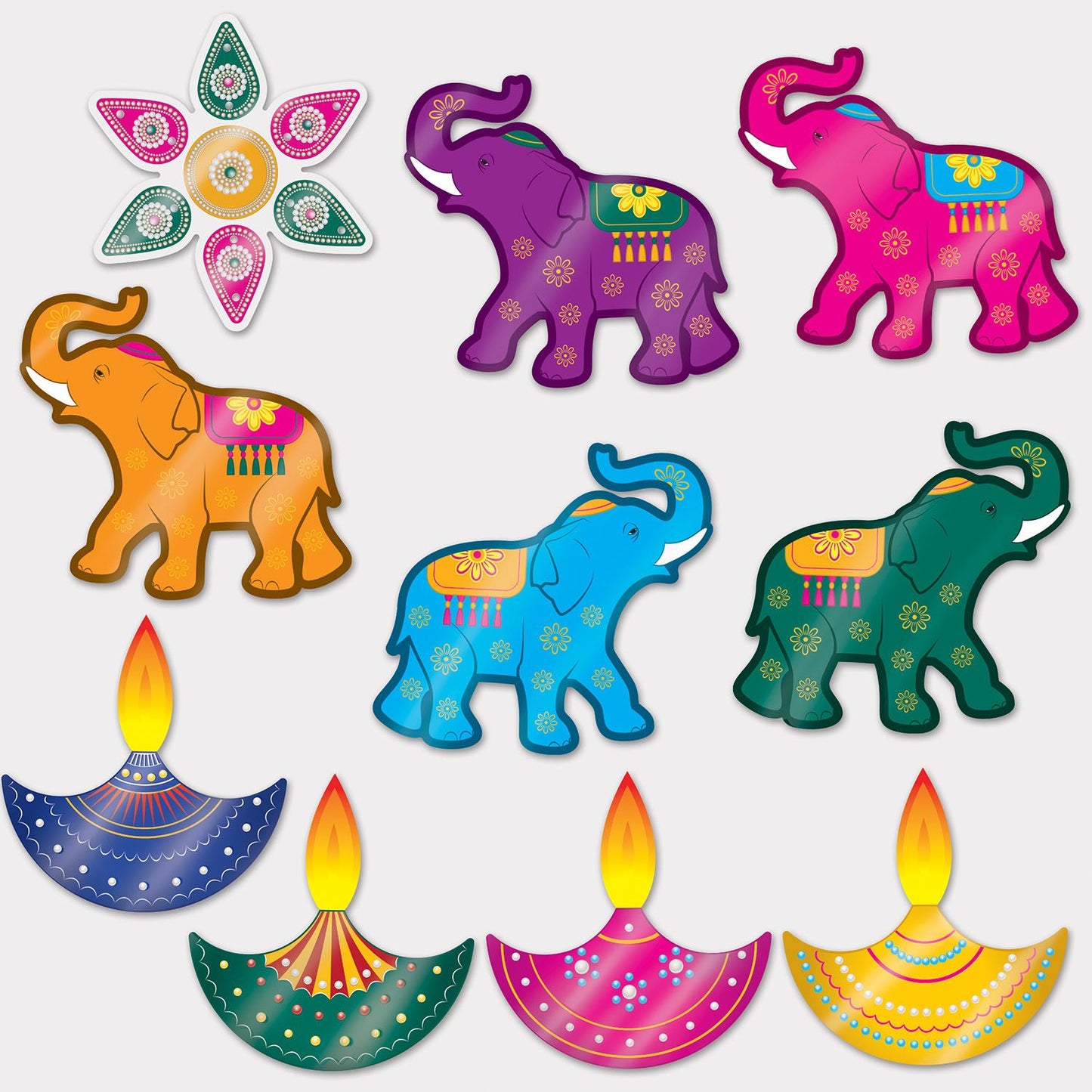 Beistle Foil Diwali Cutouts | Party Supply | Decoration