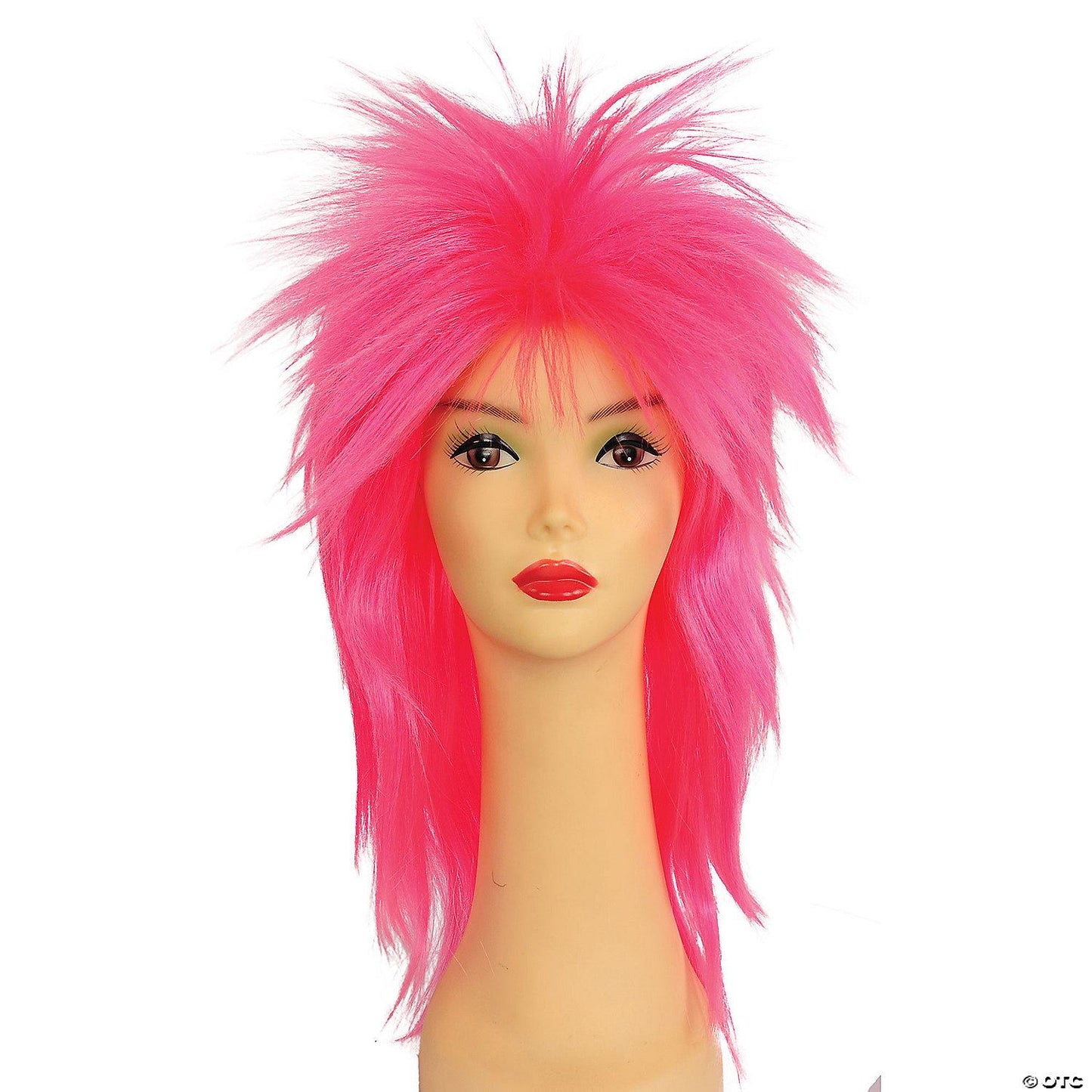 Mens | Adult Punk Fright Wig Hot Pink