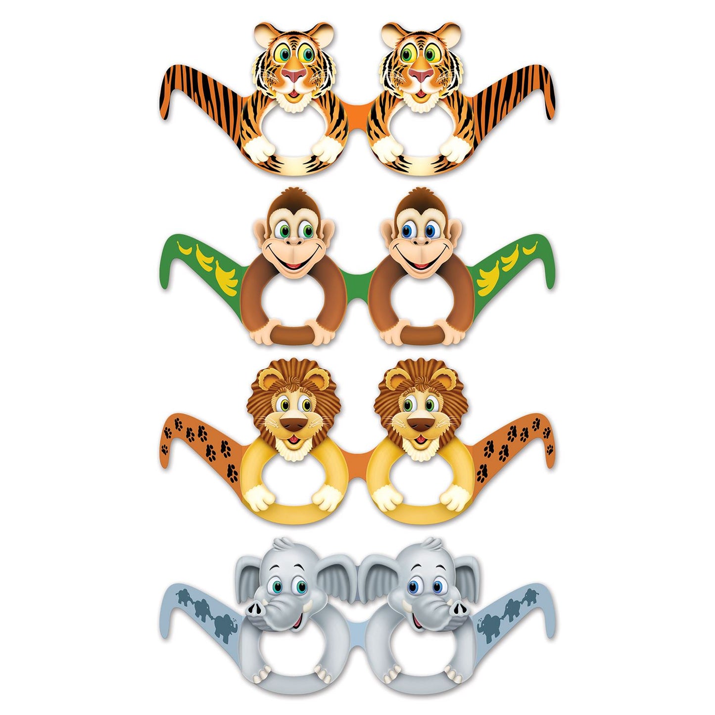 Beistle Jungle Animal Eyeglasses | Party Supply | Decoration