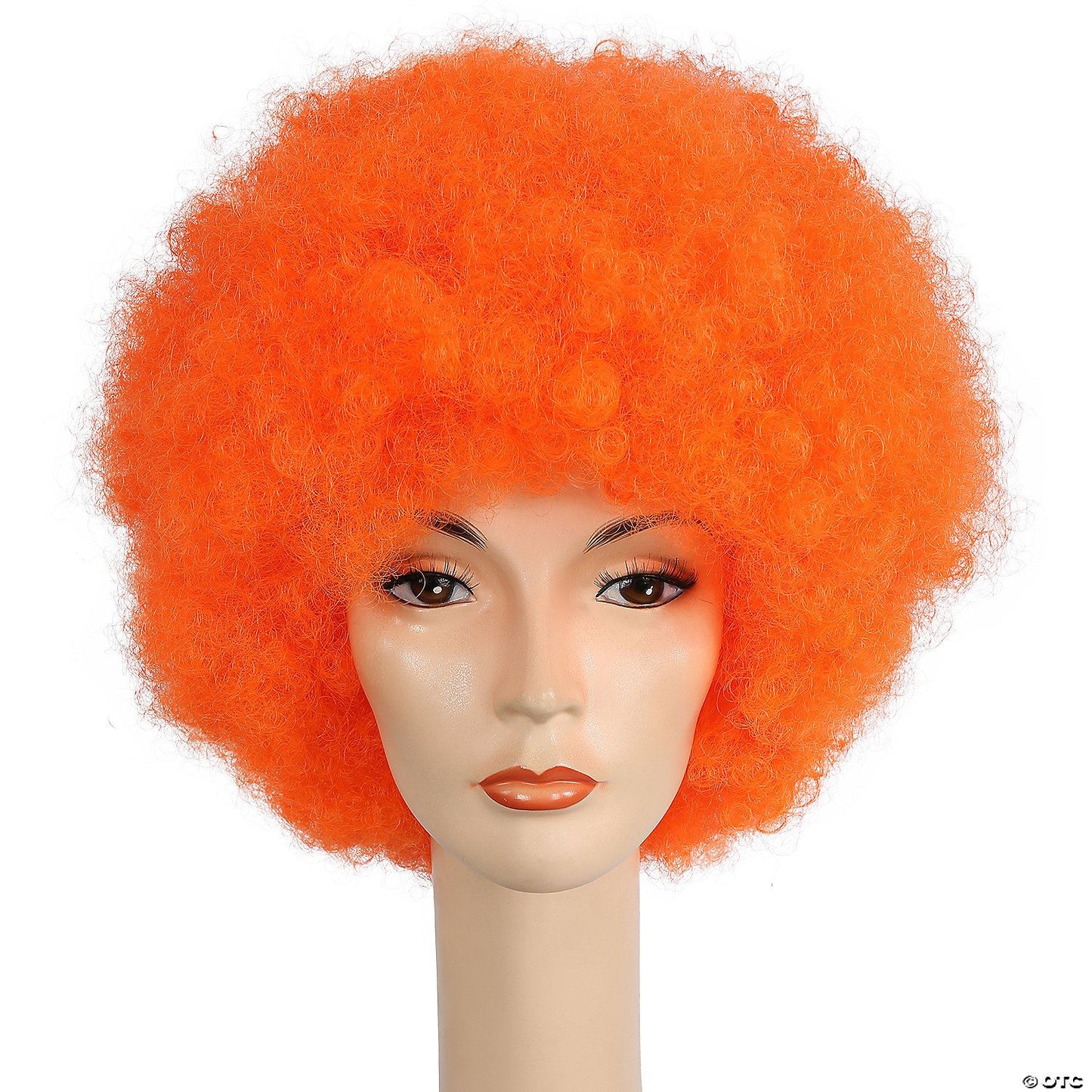 Deluxe Afro Wig | Orange-Neon