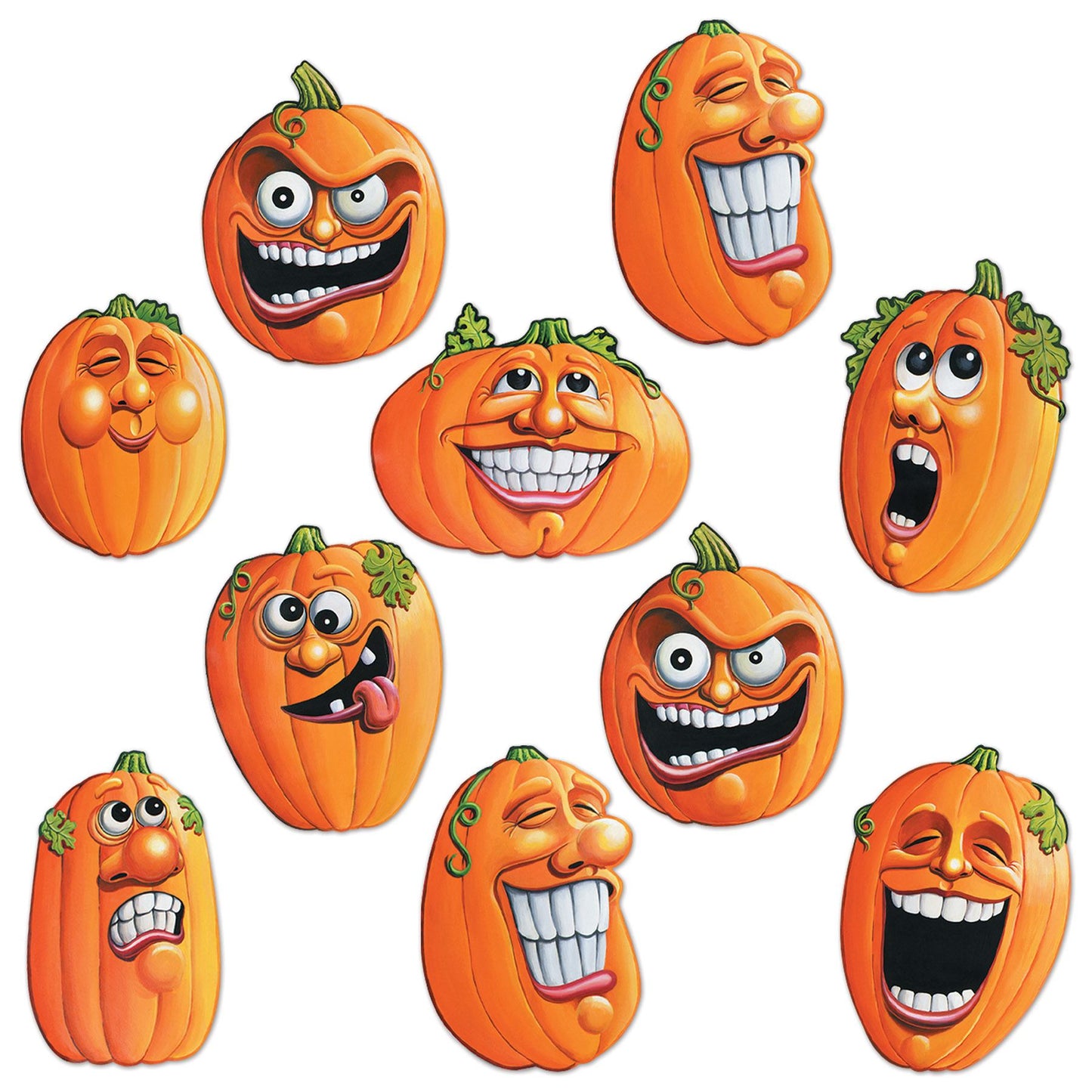 Beistle Mini Wacky J-O-L Cutouts - Halloween | Party Supply | Decoration