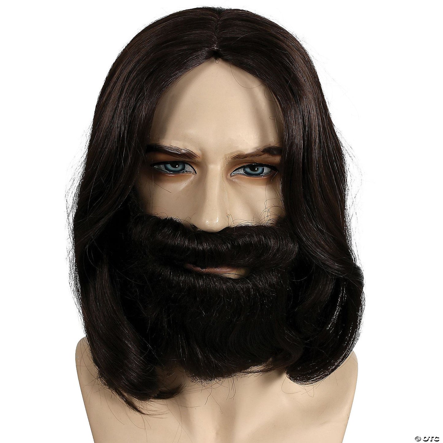 Mens Biblical Wig & Beard Set | Chestnut