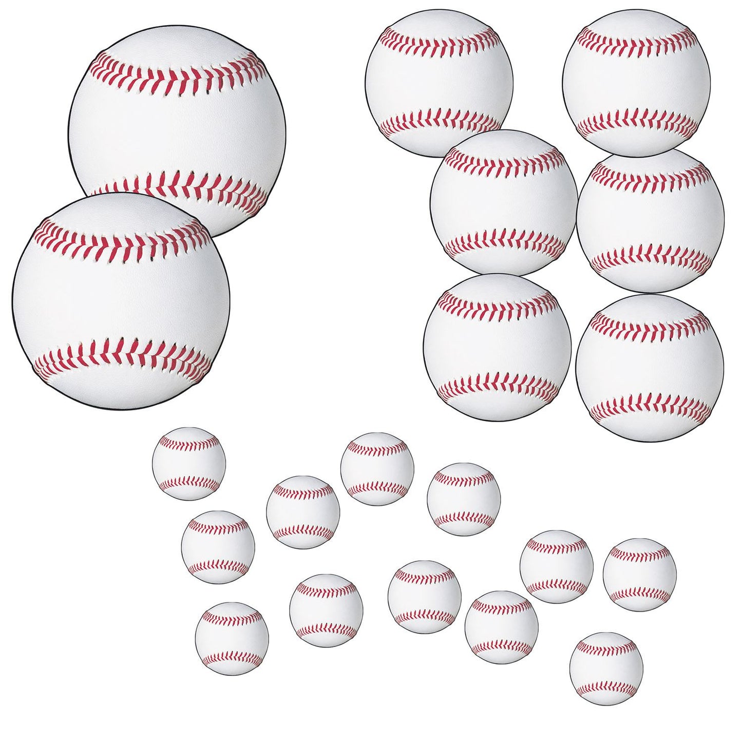 Beistle 20 Piece Baseball Cutouts | Party Supply | Decoration