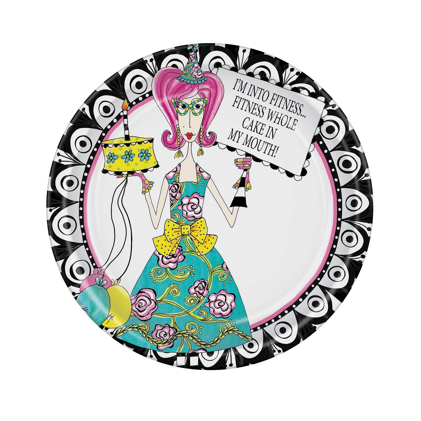 Beistle Dolly Mama's Adult Celebration Plates | Party Supply | Decoration