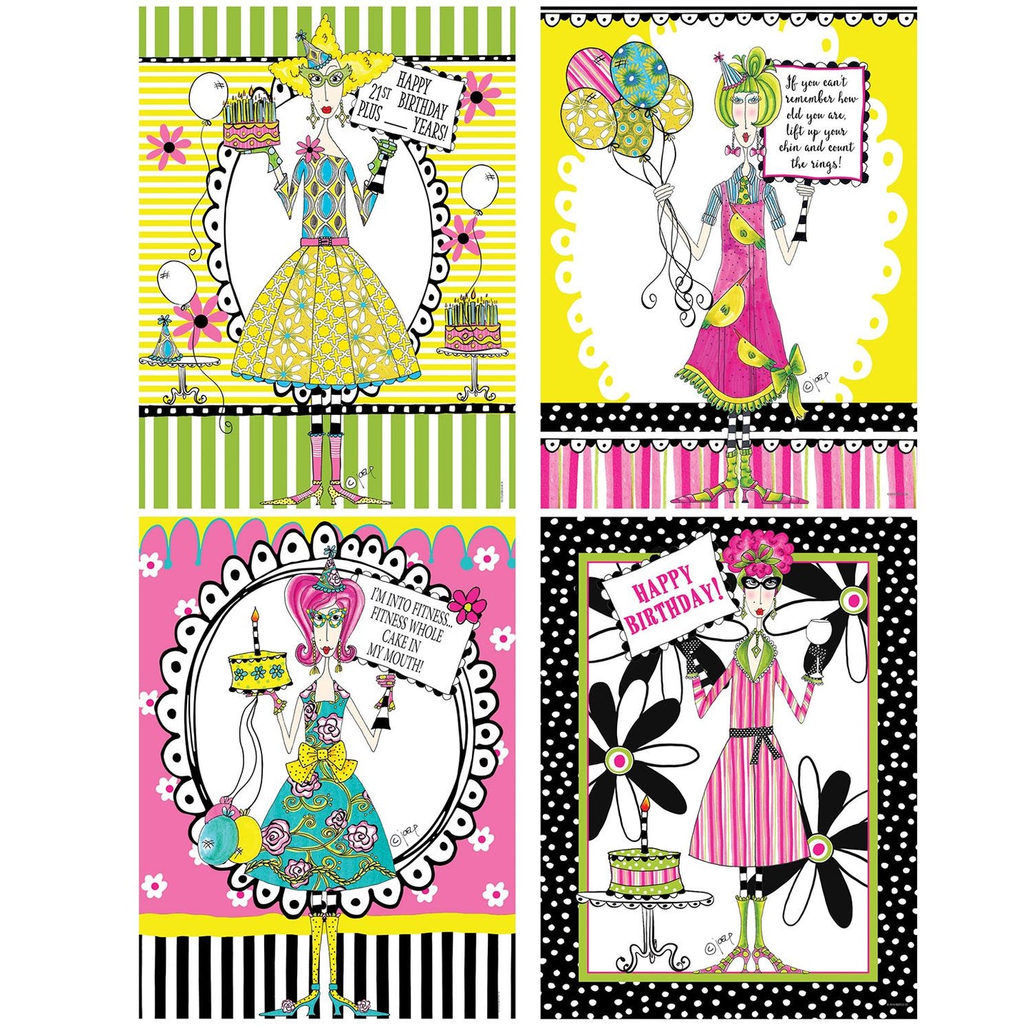 Beistle Dolly Mama's Adult Celebration Posters | Party Supply | Decoration