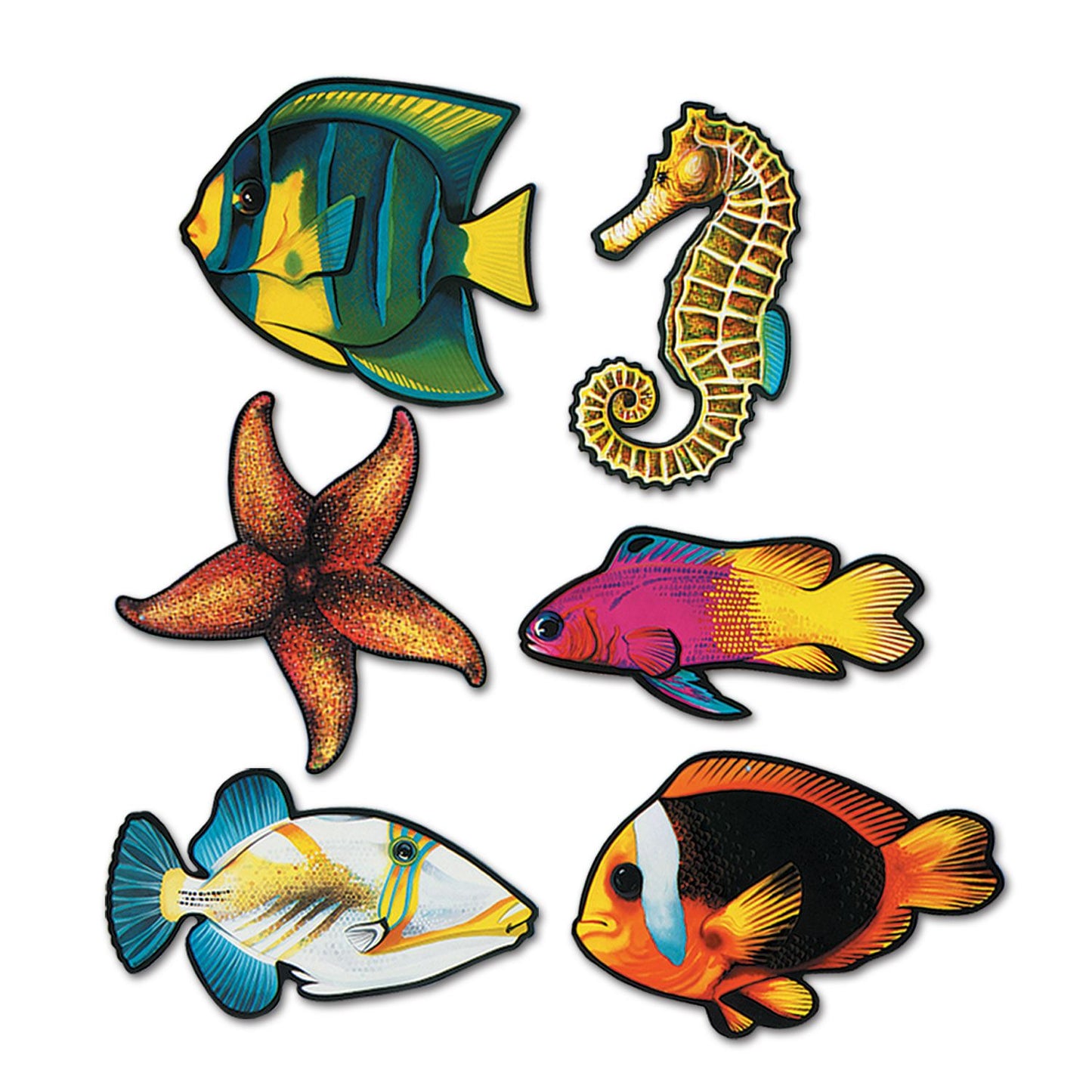 Beistle Fish Cutouts - Under The Sea | Party Supply | Decoration