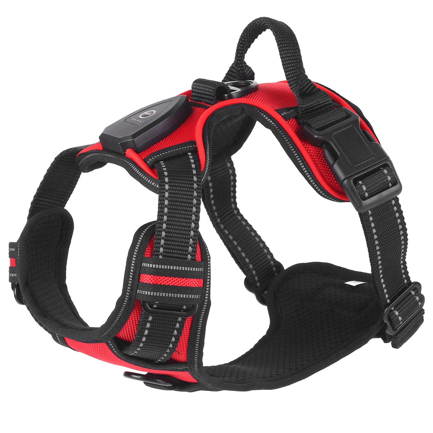 Light Up Dog Harness Rechargeable LED Dog Harness No Pull Lighted Dog Vest 9306