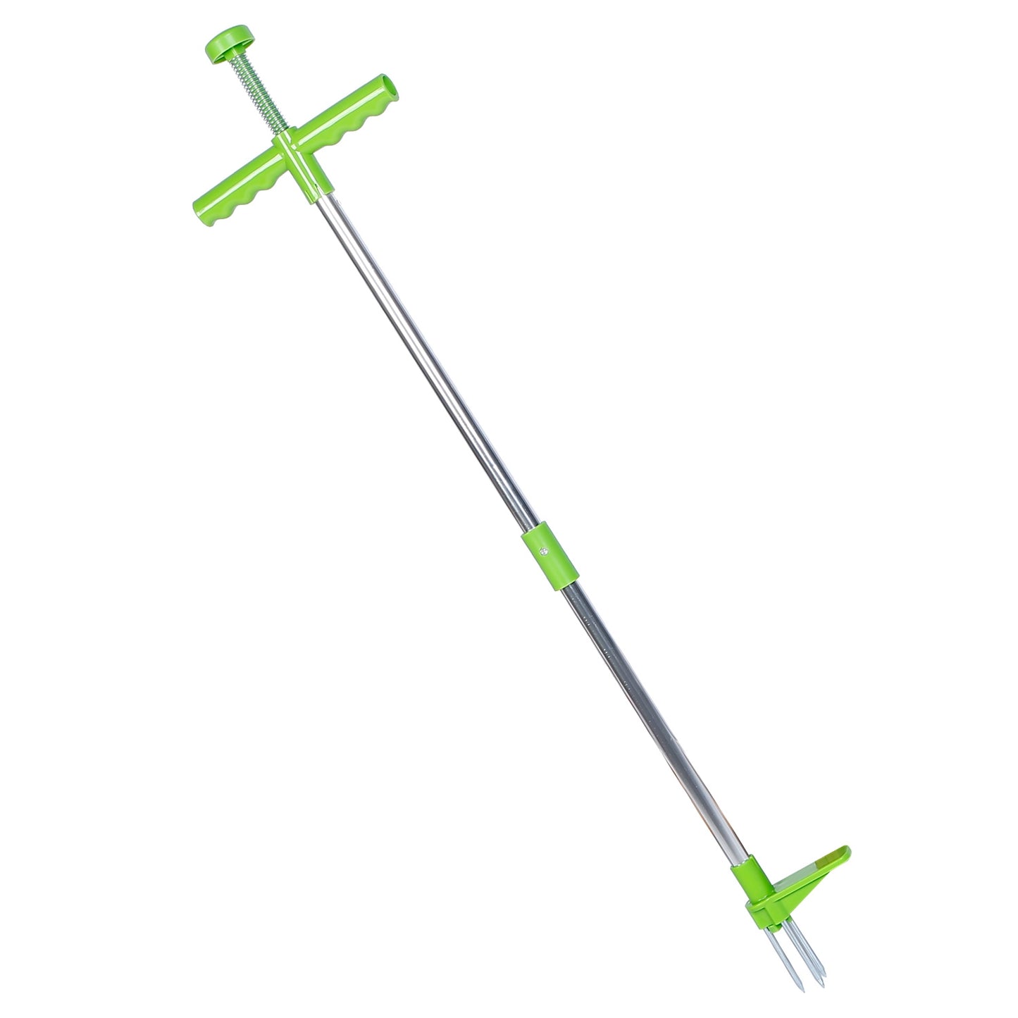 Weed Puller Twister Stand Up Root Removal Hand Tool 3 Claws Aluminum Grass