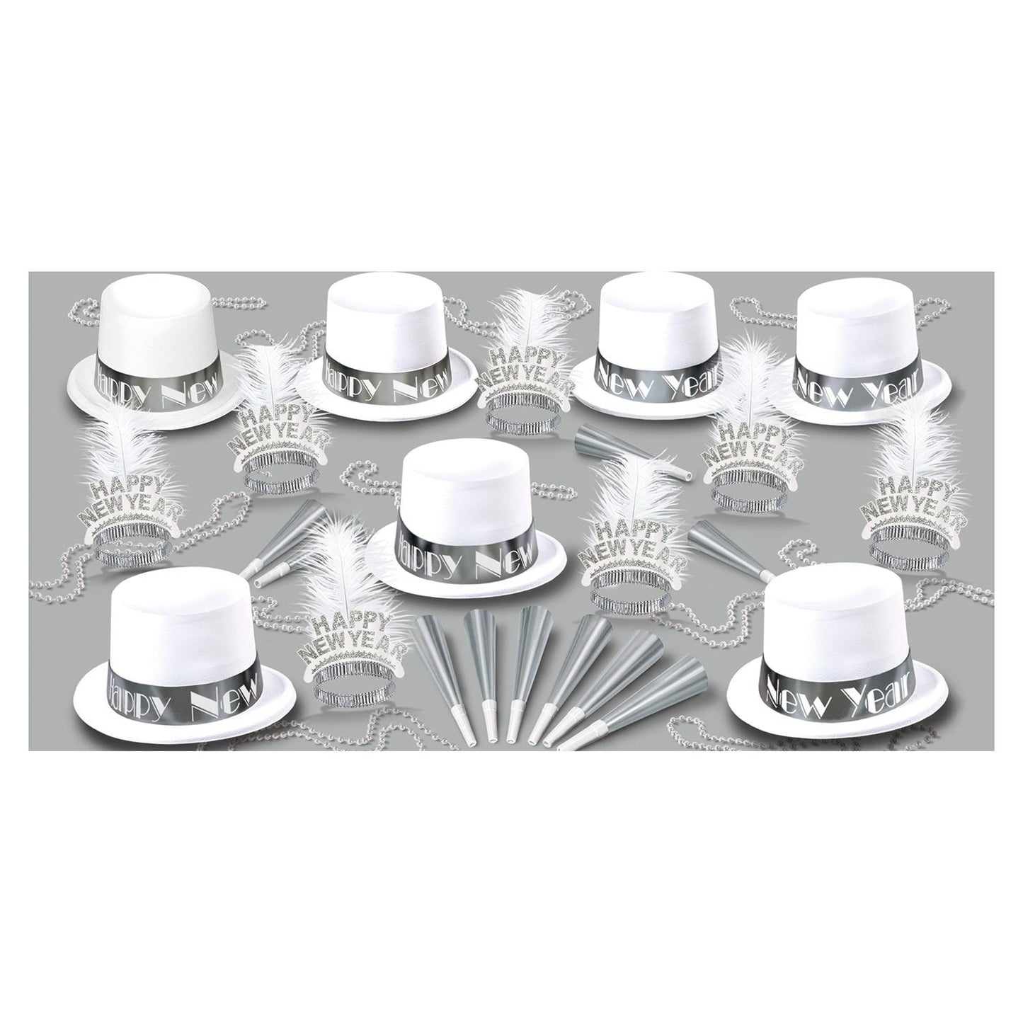 Beistle White Ice Asst for 50 - New Years | Party Supply | Decoration