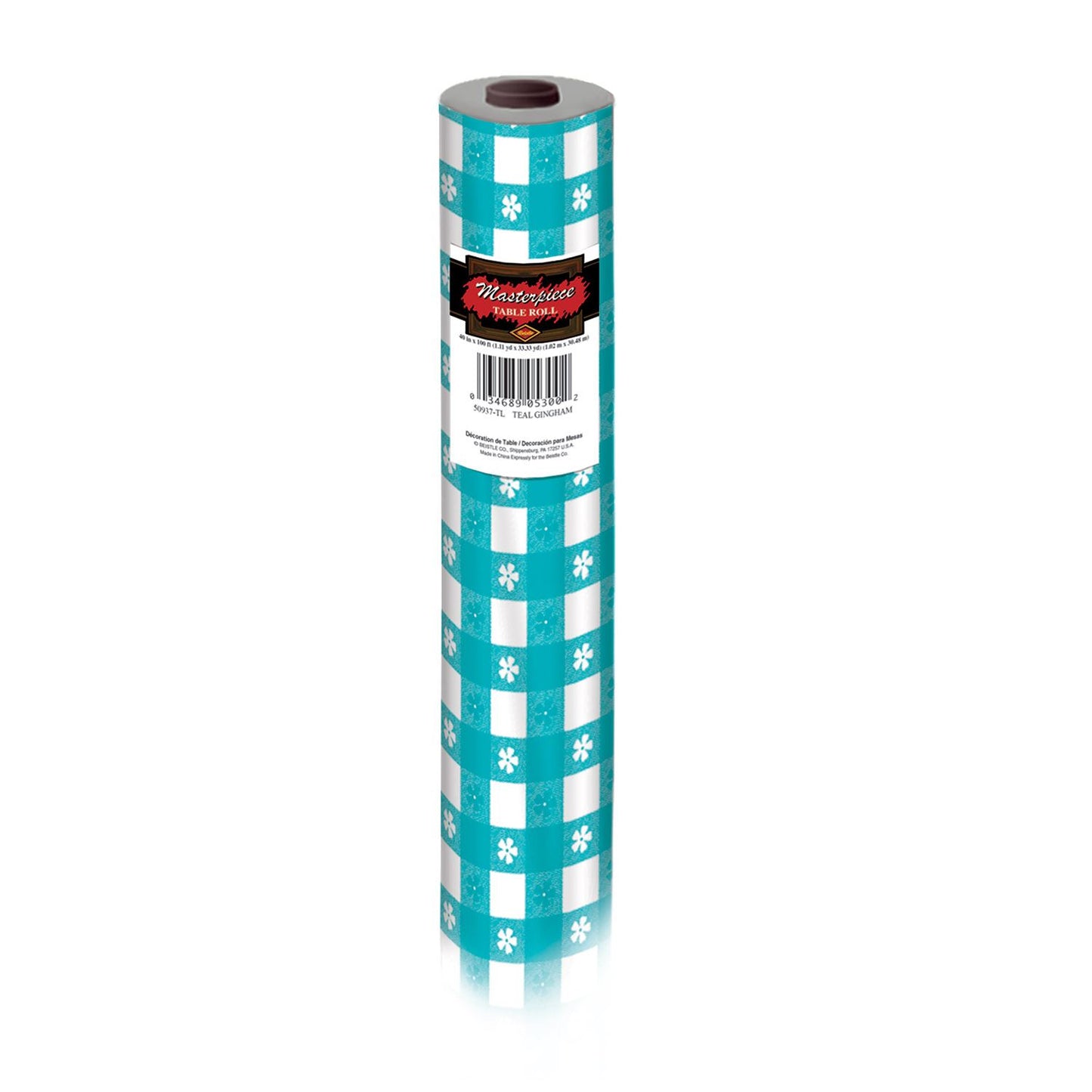 Beistle Gingham Table Roll - Party Supply Decoration for General Occasion