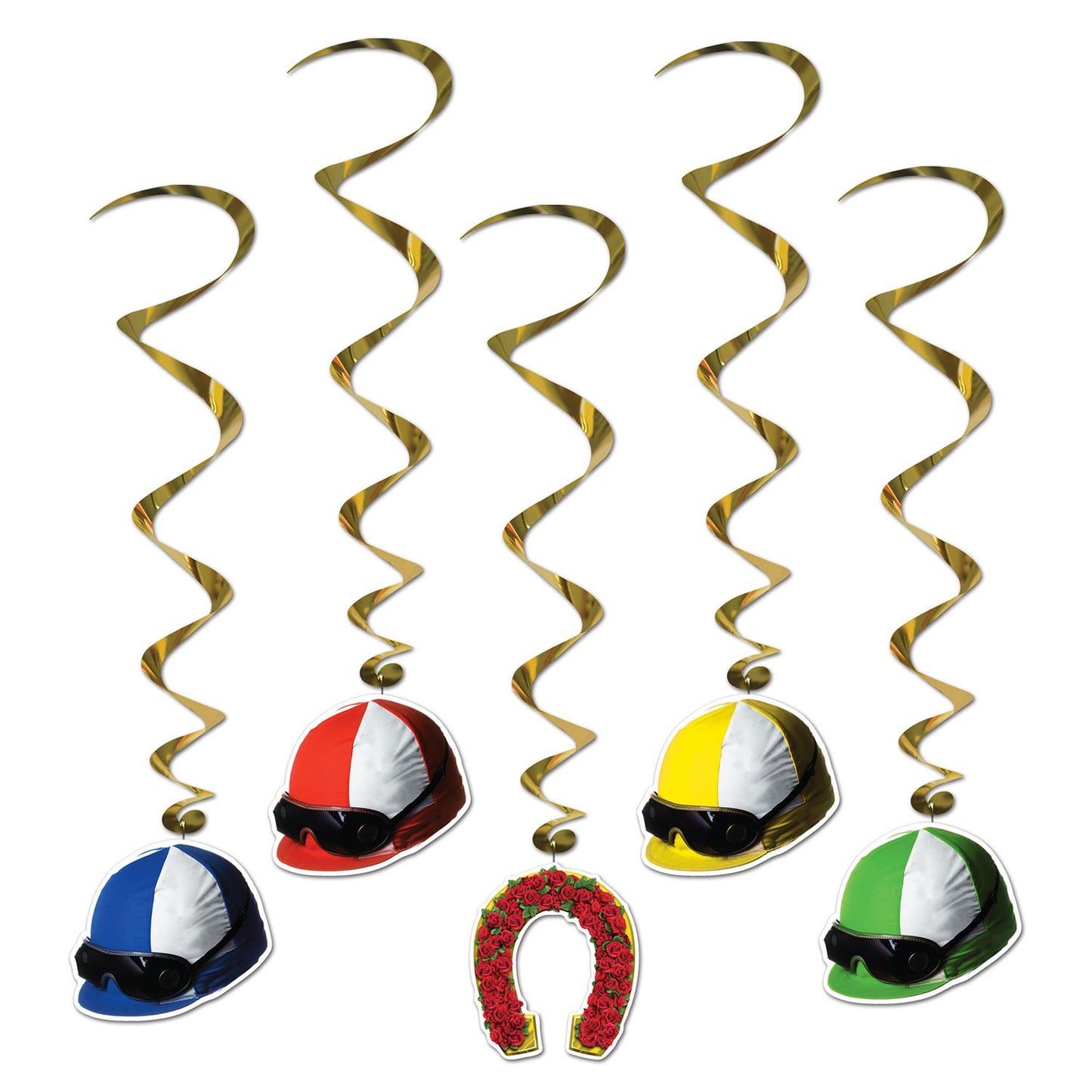 Beistle Jockey Helmet Whirls - Derby Day | Party Supply | Decoration