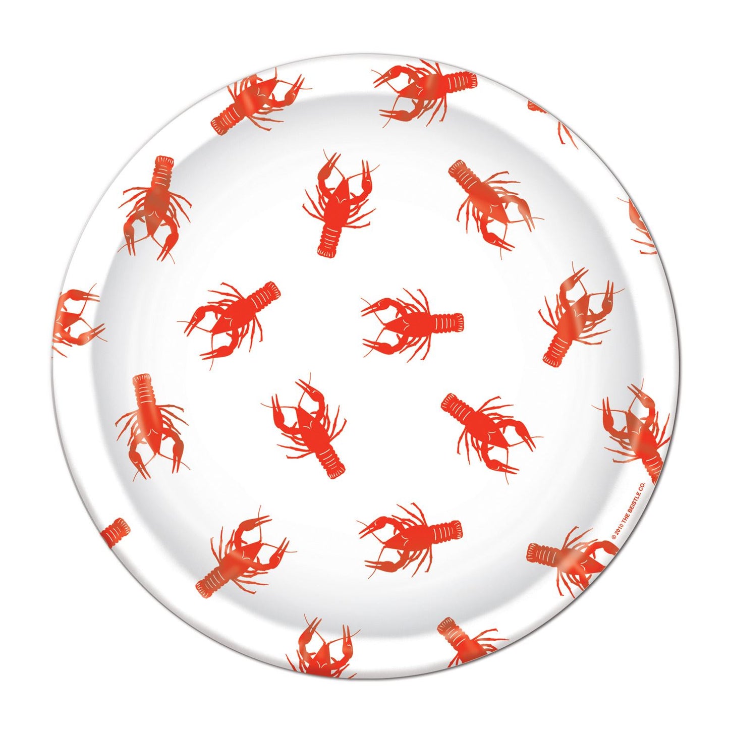 Beistle Crawfish Luncheon Plates - Mardi Gras | Party Supply | Decoration