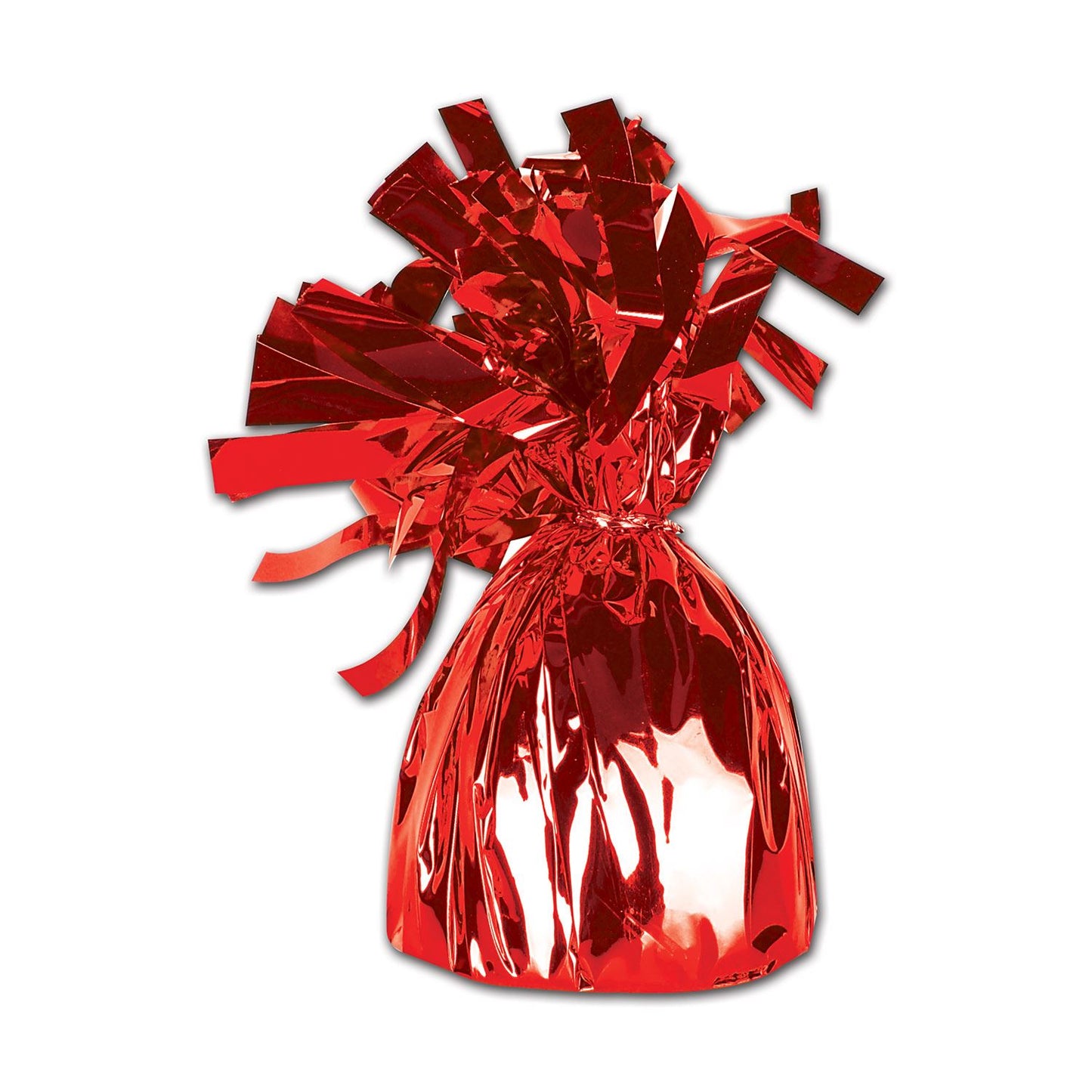Beistle Red Metallic Wrapped Balloon Weight - General Occasion | Party Supply