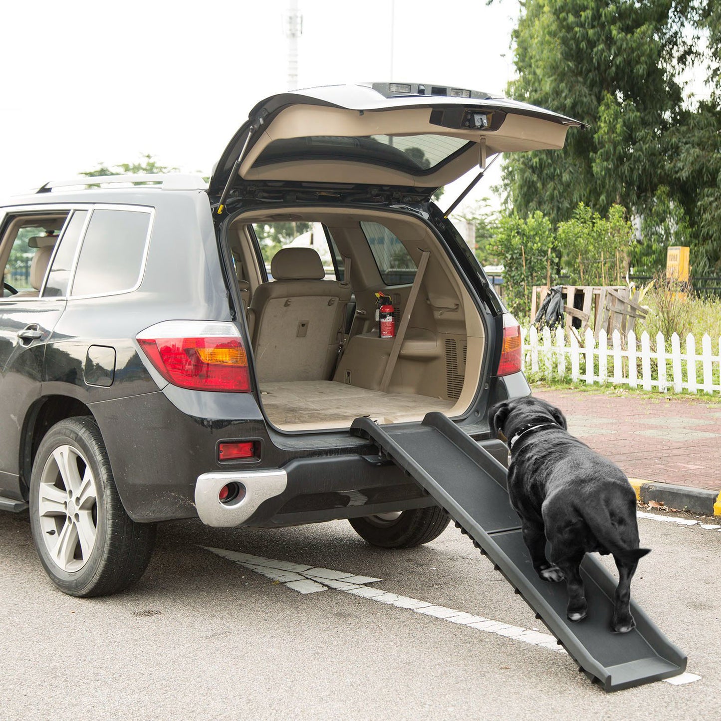 Foldable Pet Ramp Dog Car Ramp 176lbs Load Non-Skid Outdoor Travel Dog Car Ramp