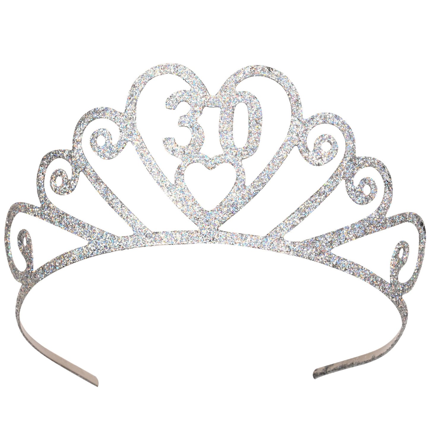 Beistle Glittered 30 Tiara - Birthday-Age Specific | Party Supply | Decoration