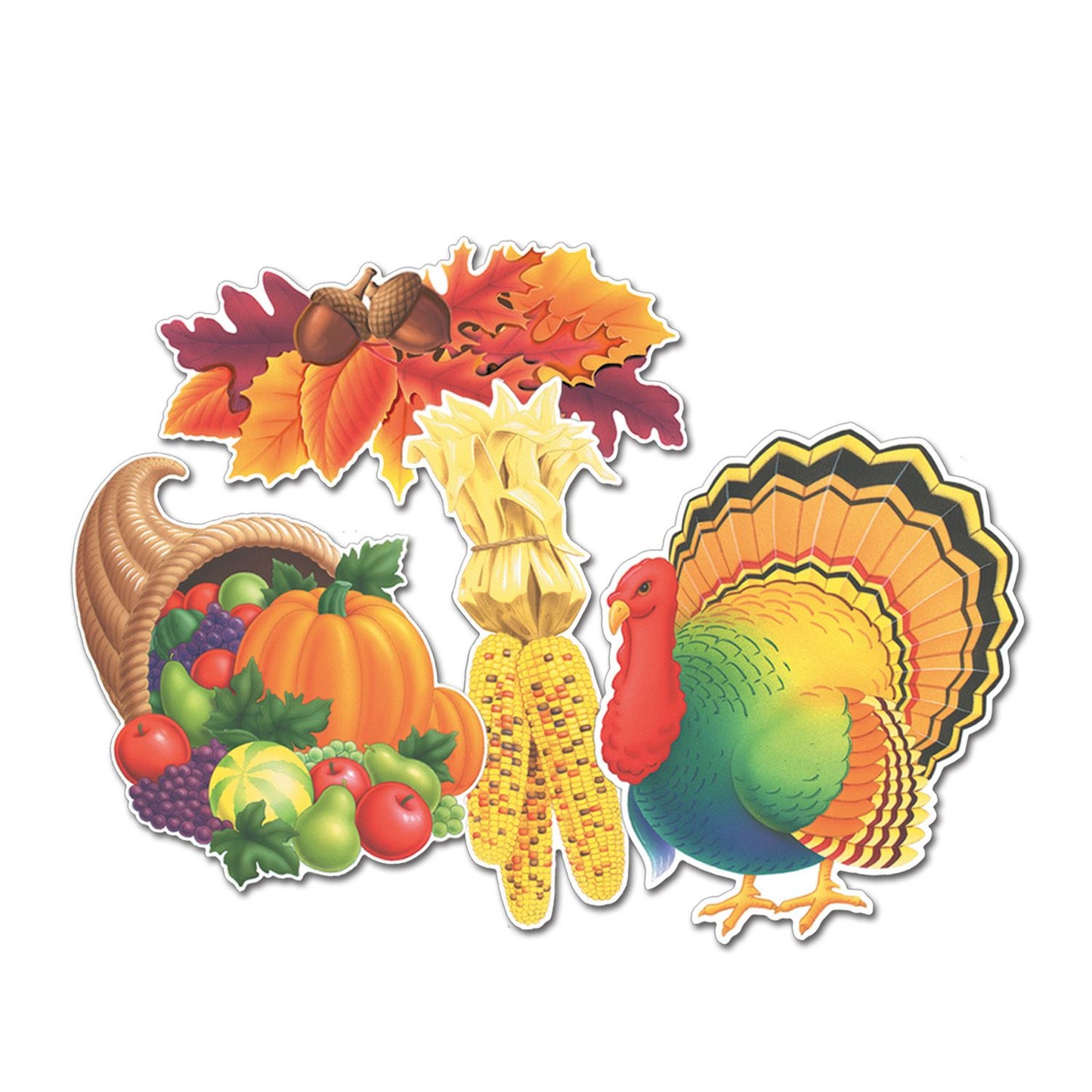Beistle Thanksgiving Cutouts - Thanksgiving/Fall | Party Supply | Decoration