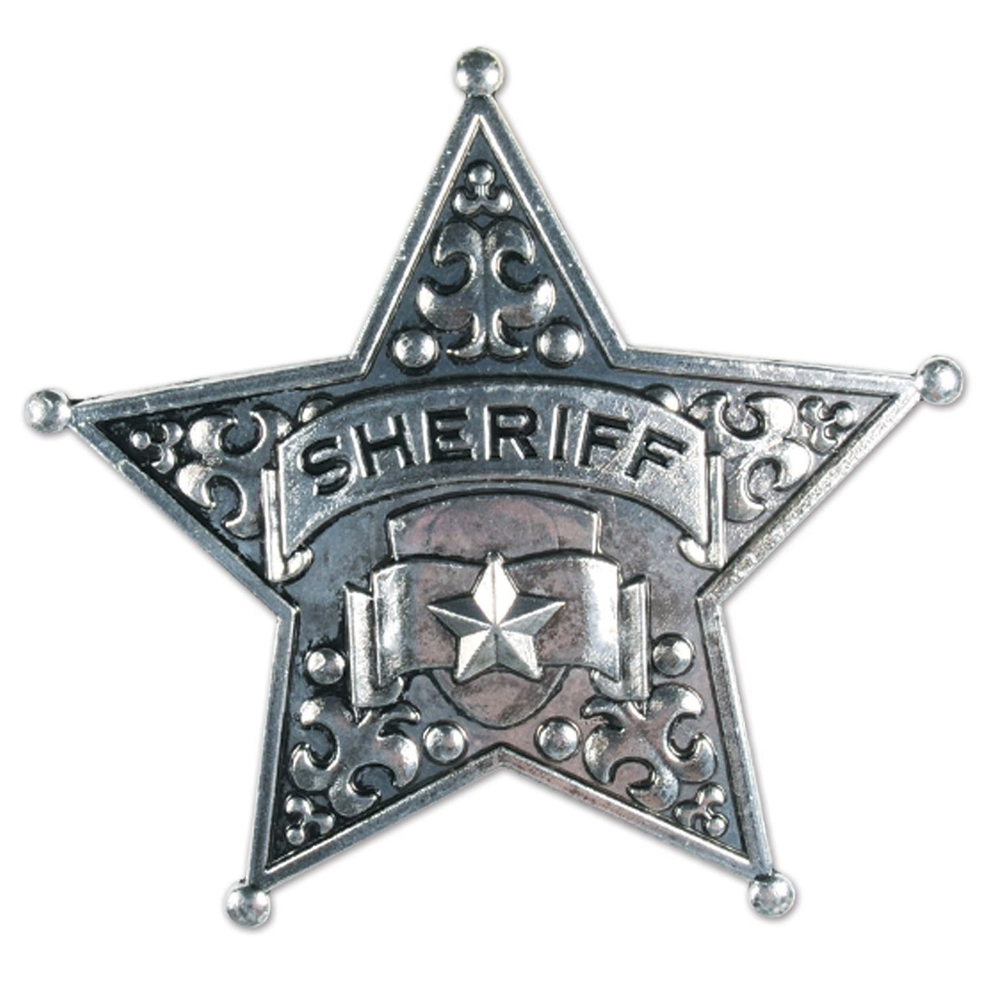 Beistle Metal Sheriff Badge - Western | Party Supply | Decoration