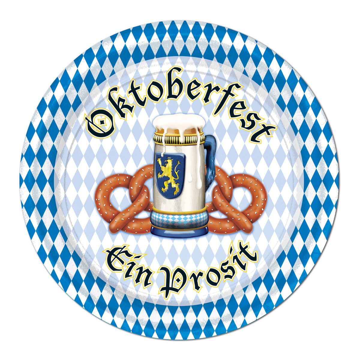 Beistle Oktoberfest Dessert Plates | Party Supply | Decoration