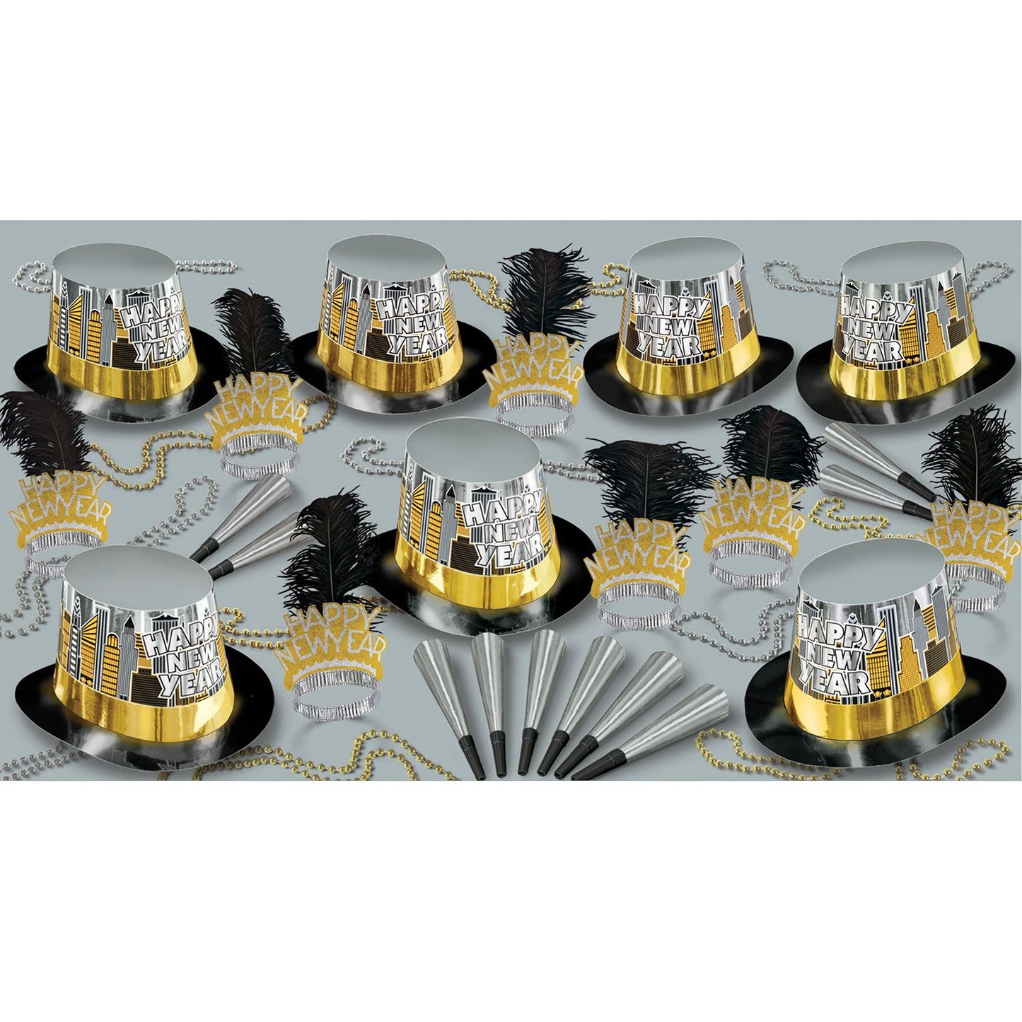 Beistle Toast Of The Town Assortment (for 50 people) - New Years | Party