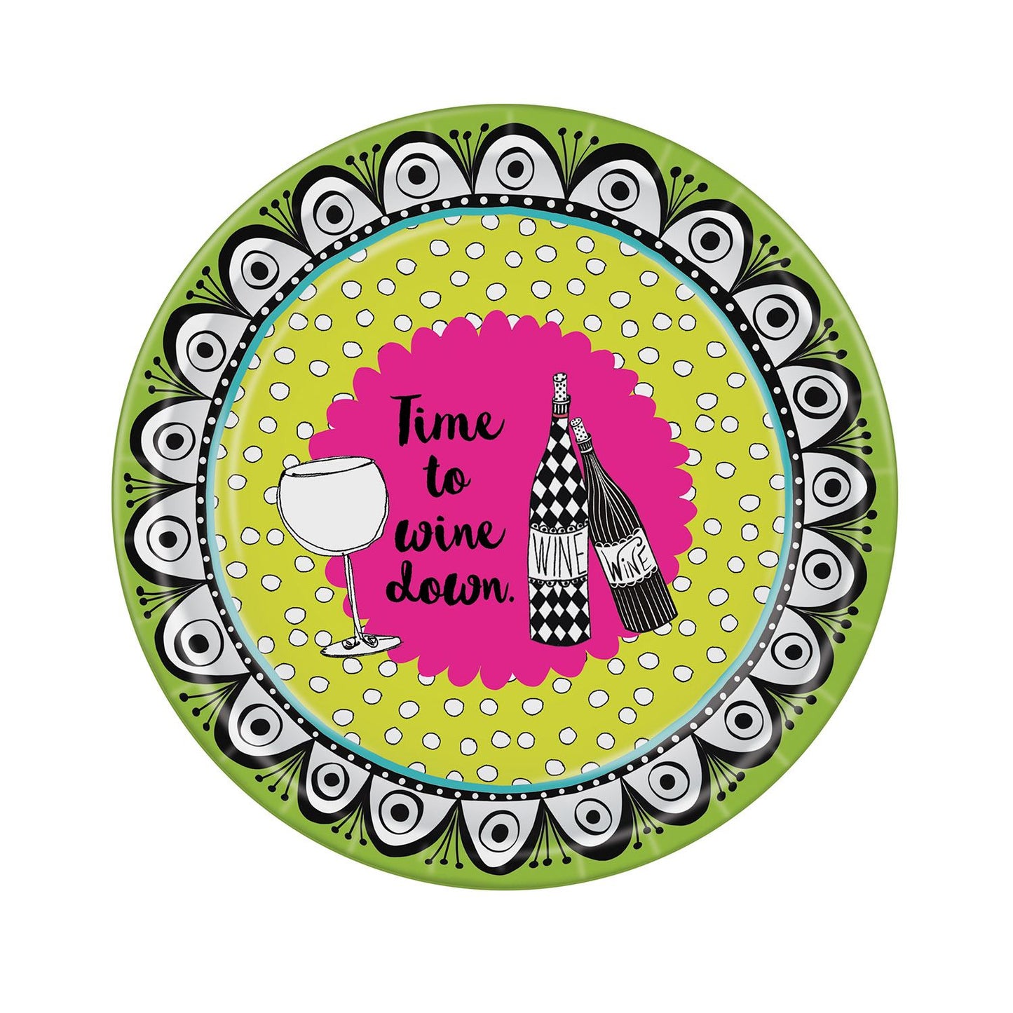 Beistle Dolly Mama's Wine Celebration Plates | Party Supply | Decoration