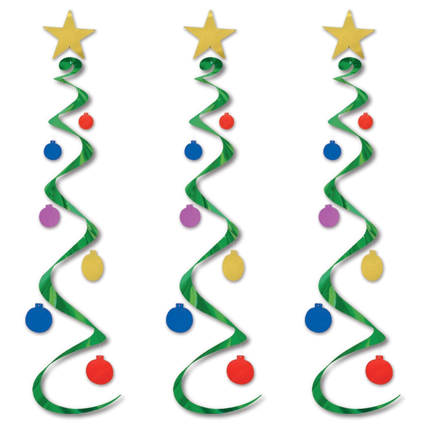 Beistle Christmas Tree Whirls - Christmas/Winter | Party Supply | Decoration