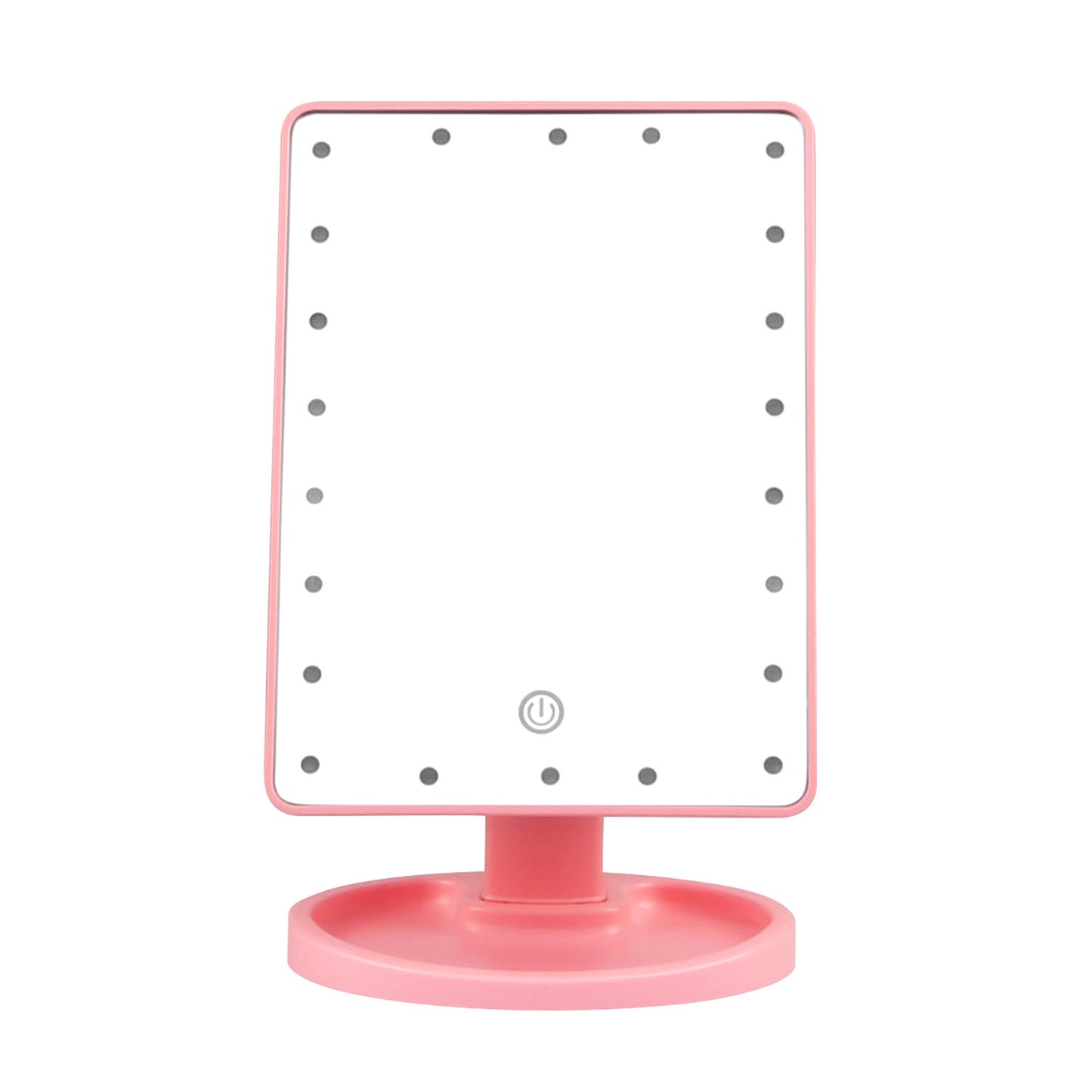 22 LED Lights Rechargeable Cosmetic Mirror 180° Rotation Makeup Mirror Touc 1653