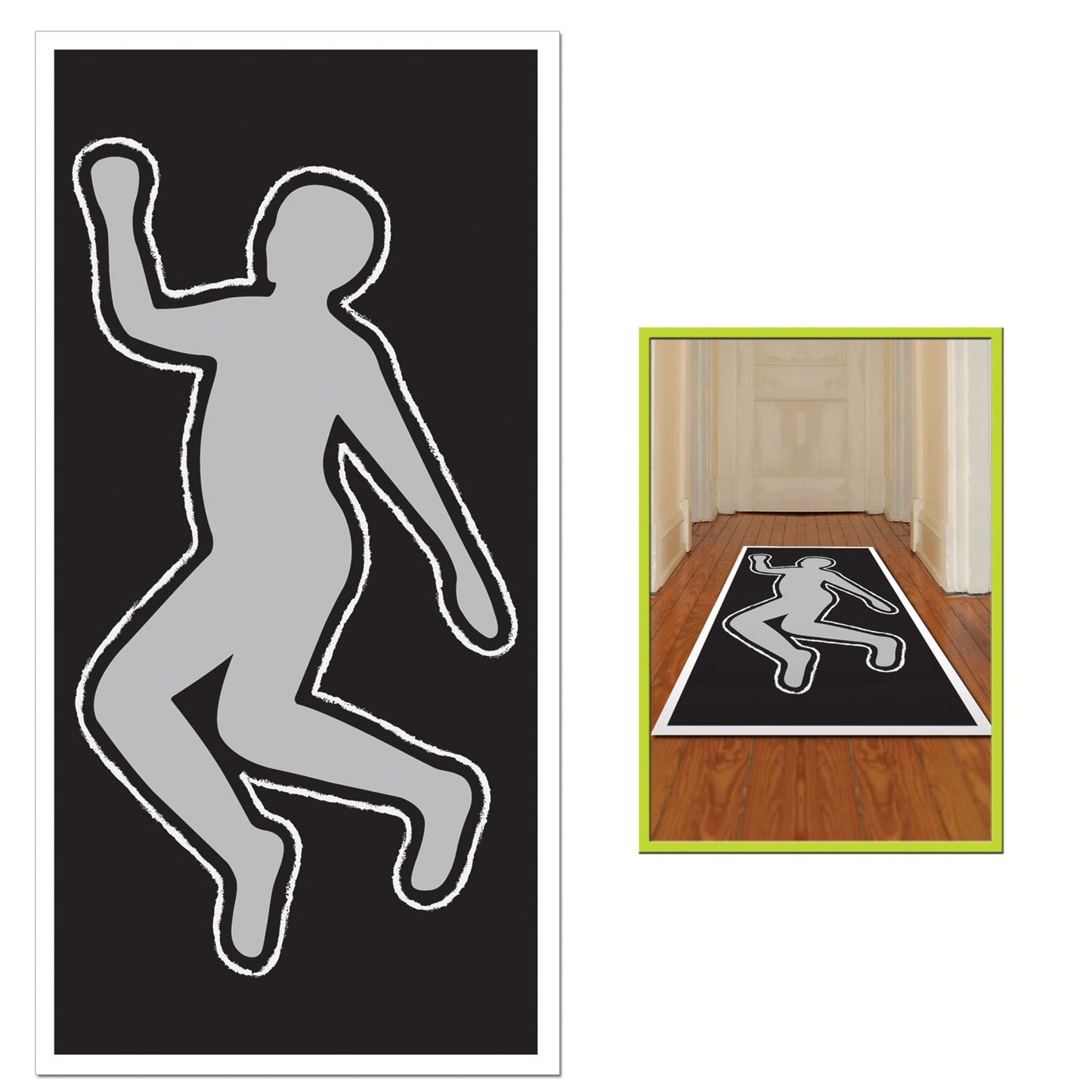 Beistle PSI Body Silhouette - Crime Scene | Party Supply | Decoration