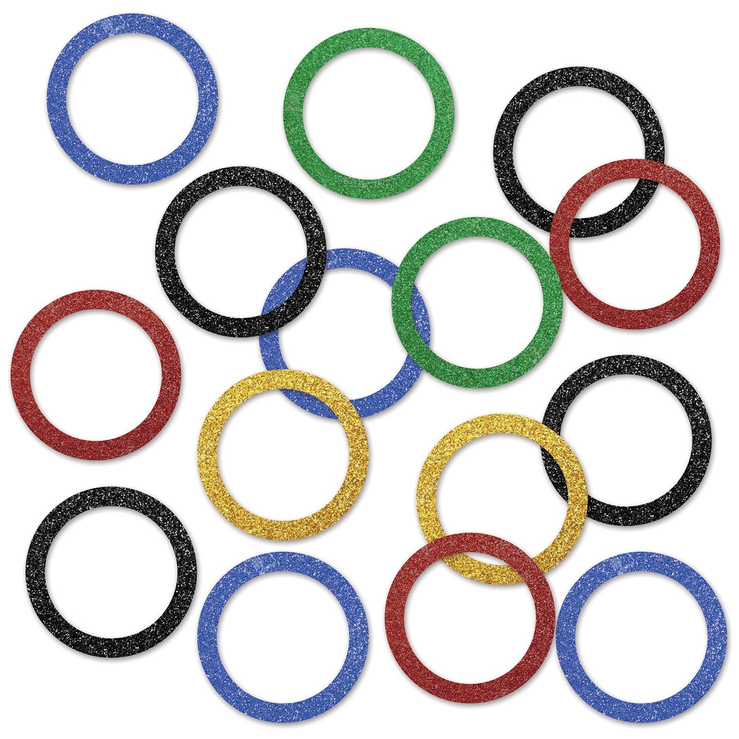 Beistle Sports Party Rings Del Sparkle Confetti | Party Supply | Decoration