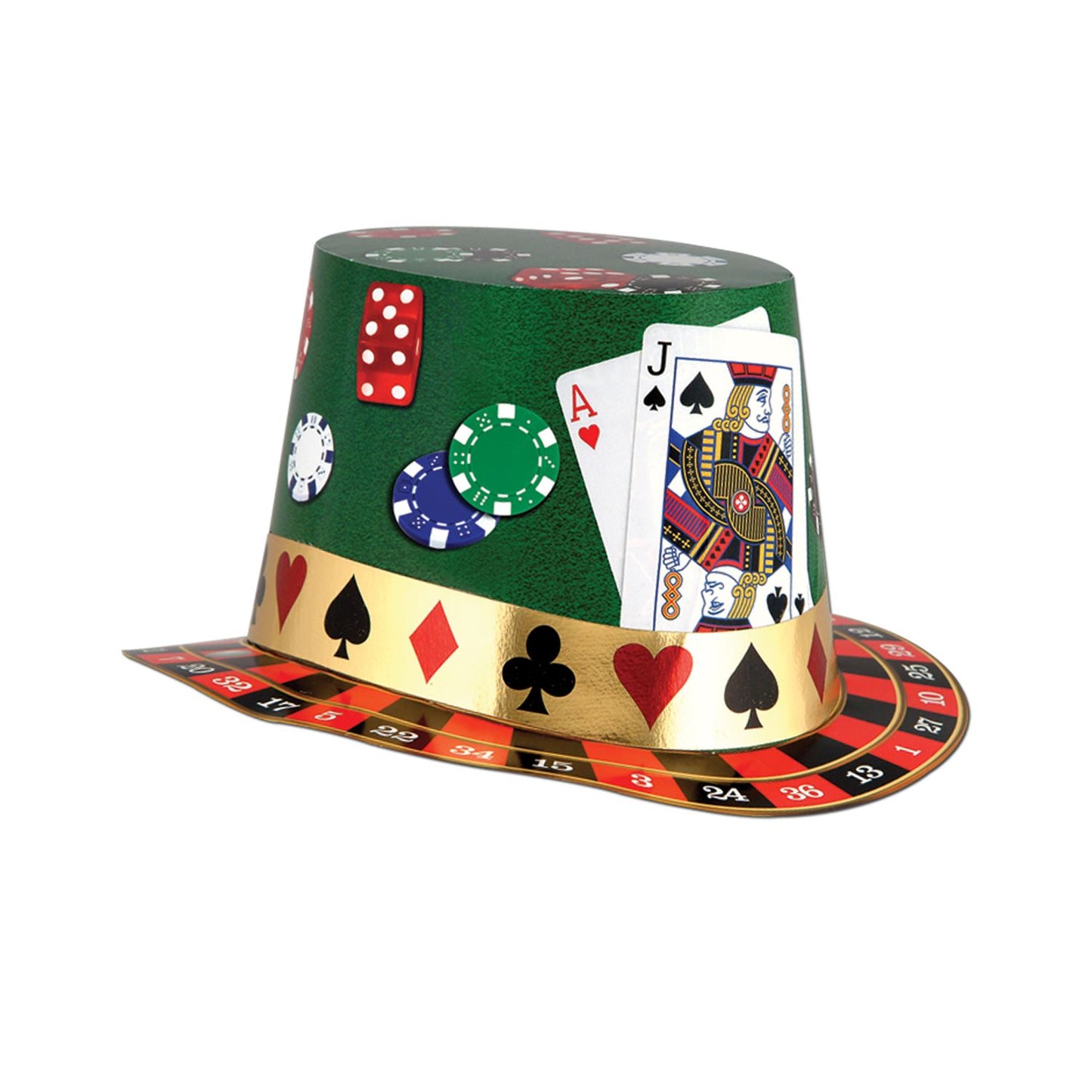 Casino Night Hi-Hat Bulk Pack of 25