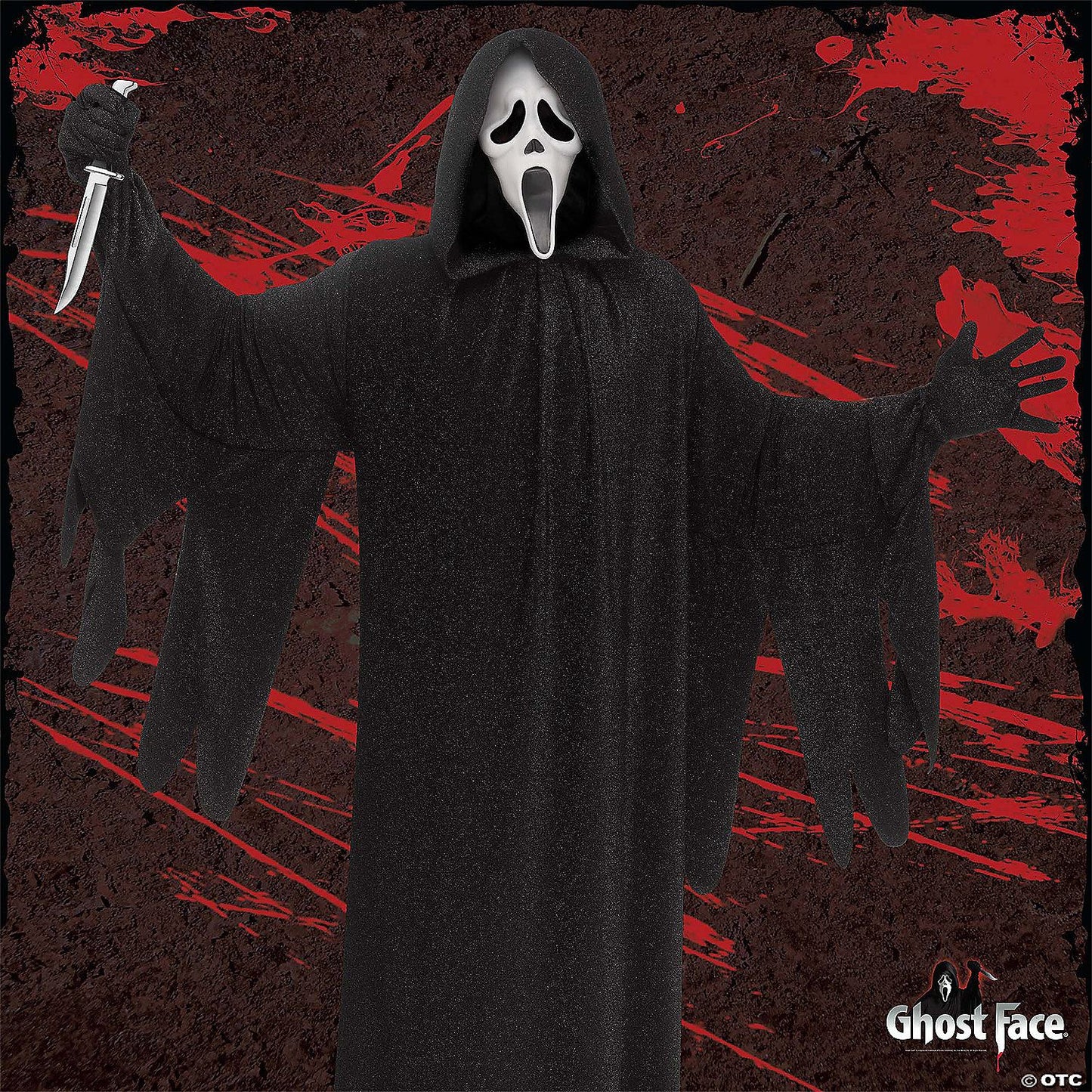 5'x5' Scream Ghost Face Backdrop | Halloween Decoration