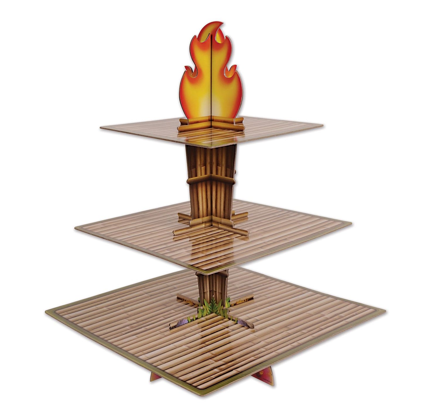 Beistle Tiki Torch Cupcake Stand - Luau | Party Supply | Decoration