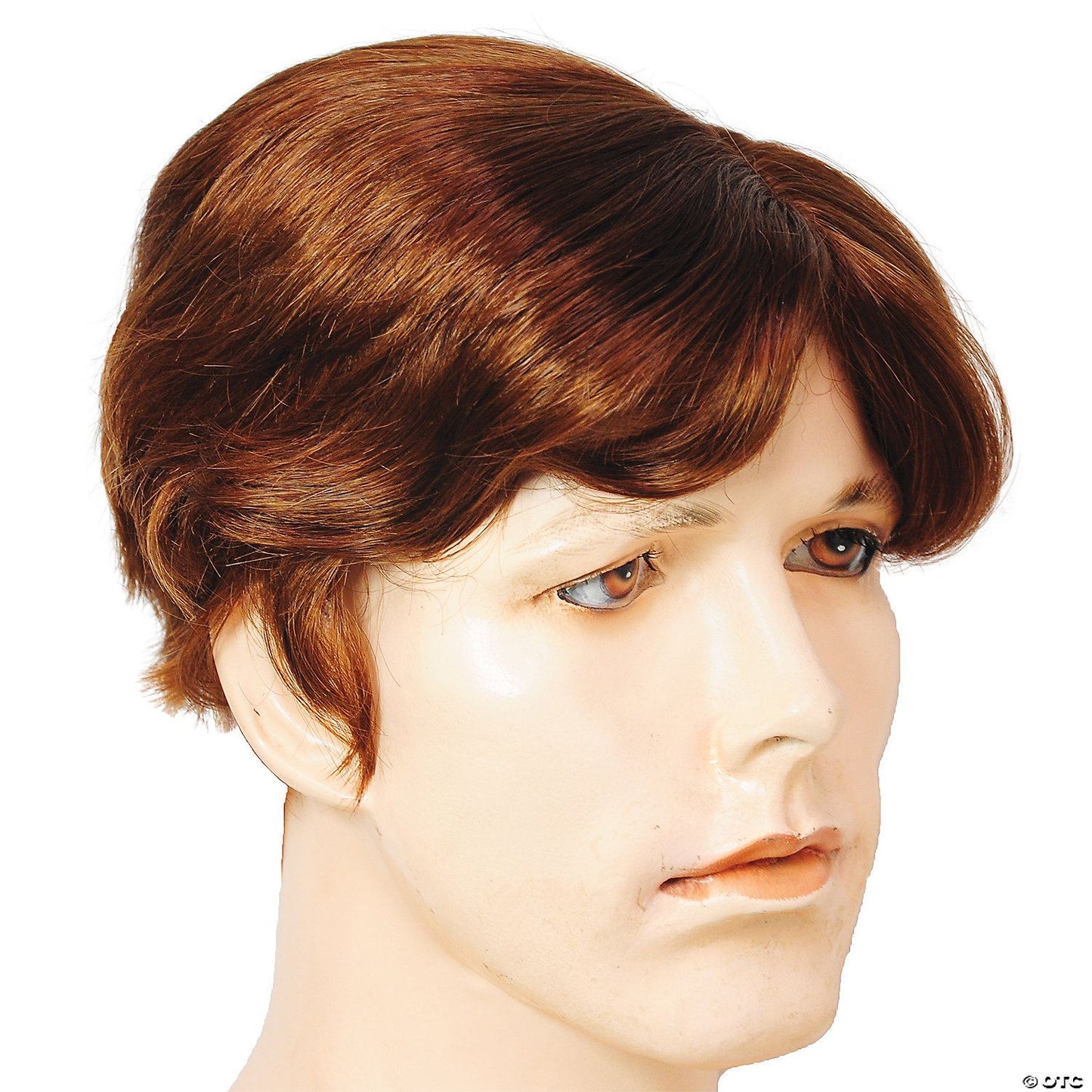 Mens Side-Part Wig | Brown/Red