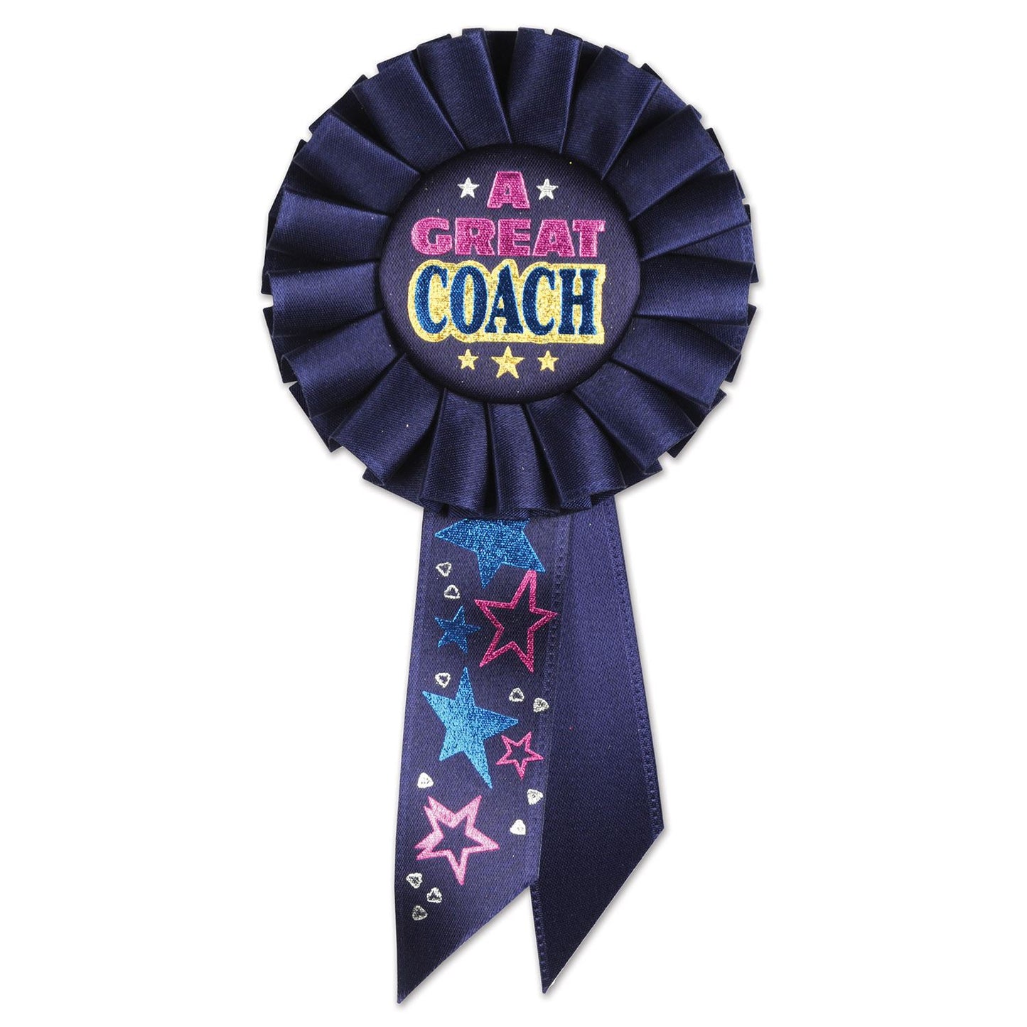 Beistle A Great Coach Rosette Ribbon - Party Supply Decoration for Sports