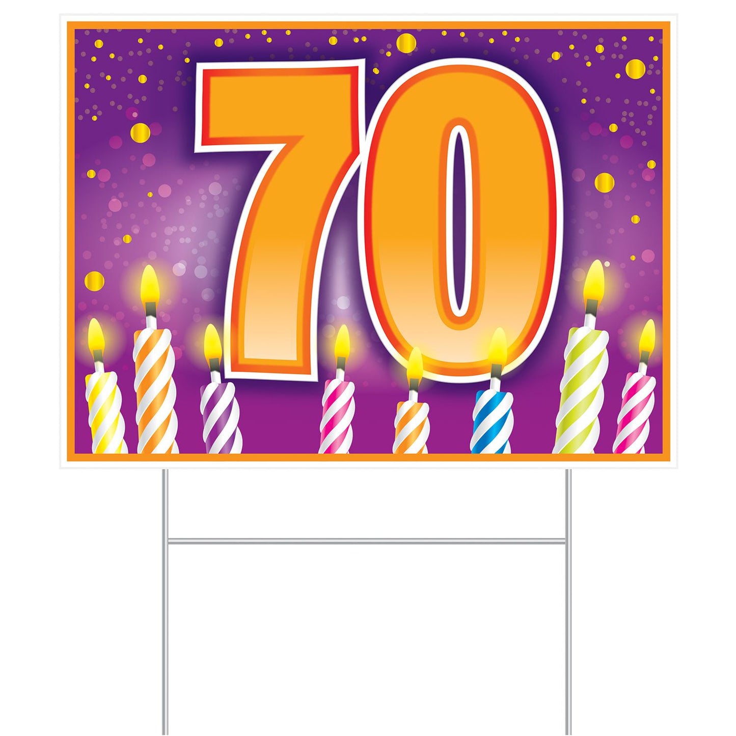 Beistle All Weather "70" Birthday Yard Sign - Birthday-Age Specific | Party
