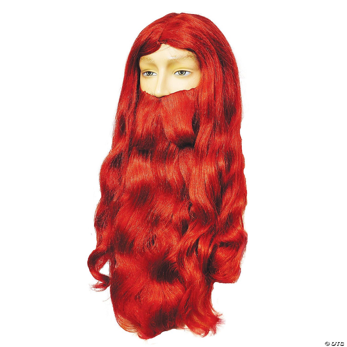 Mens Bargain Viking Wig & Beard Set | Auburn